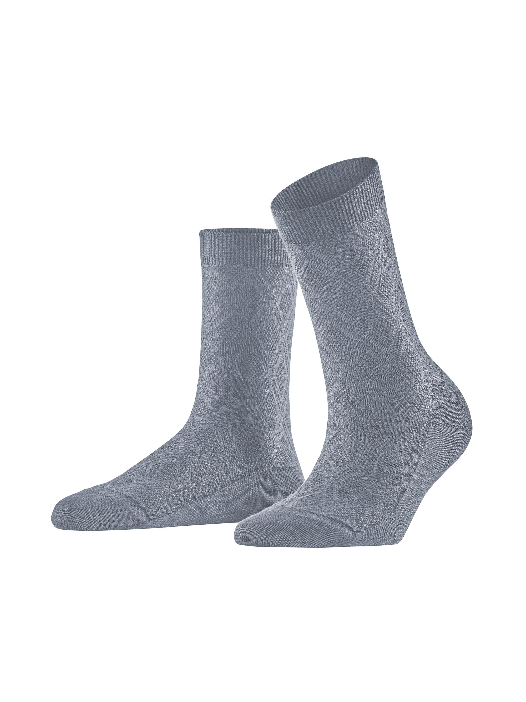 Falke Women's New Prep Cotton-Blend Crew Socks - Pearl Grey