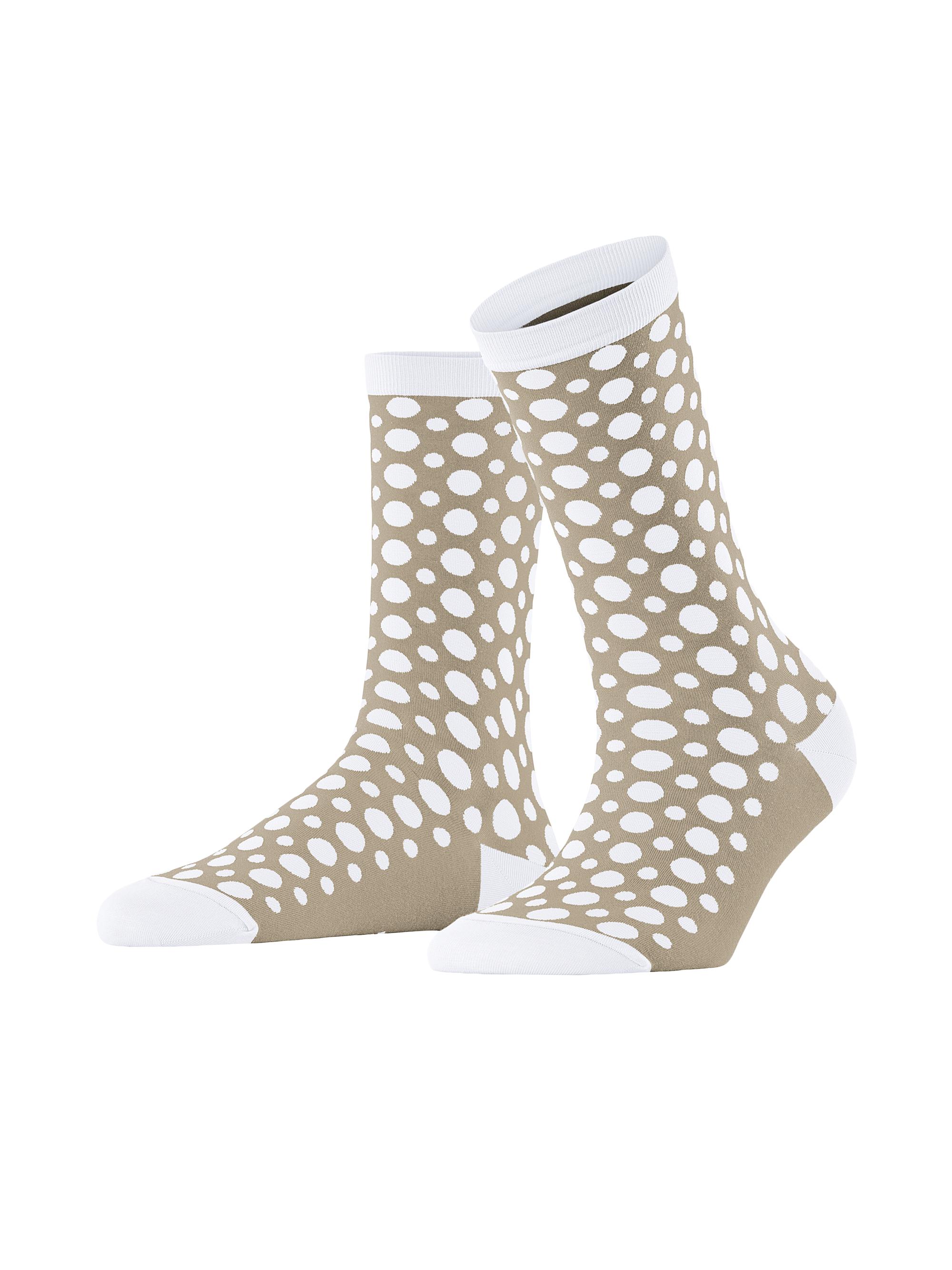 Falke Women's Mirage Dot Crew-Length Socks - Sand