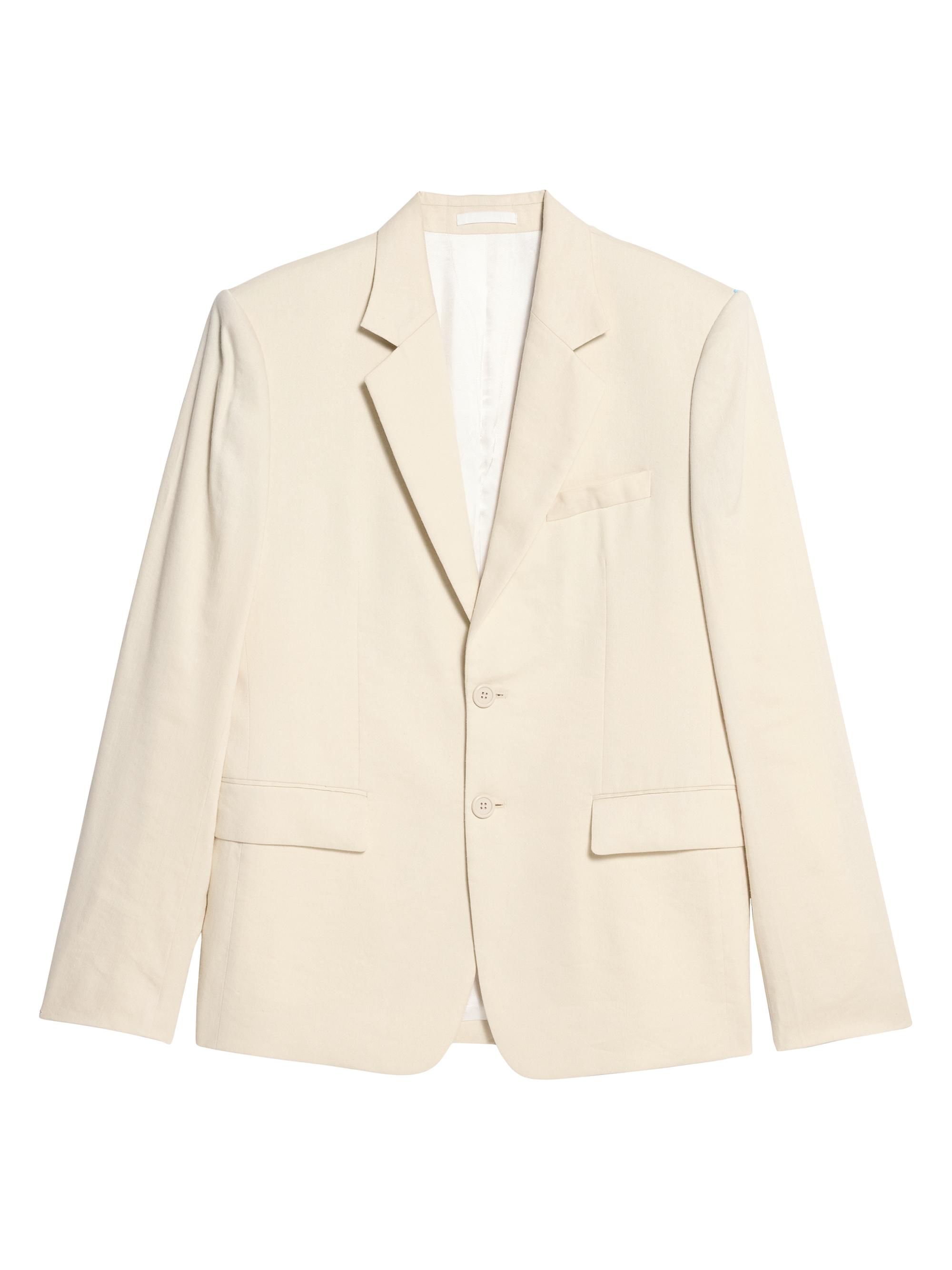 Helmut Lang Men's Classic Linen-Blend Blazer - Summer Sand