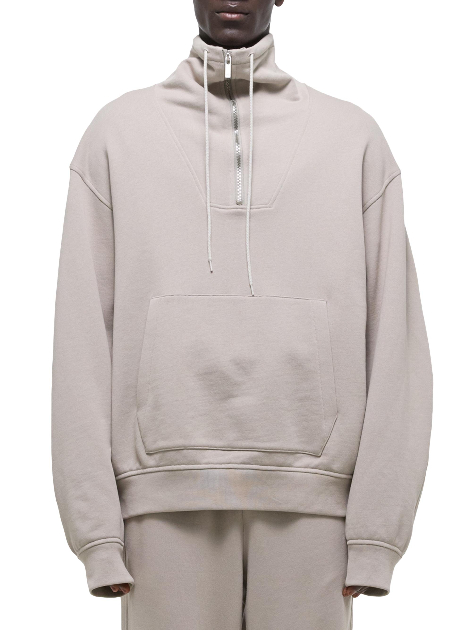 Helmut Lang Funnel Neck Half-Zip Sweatshirt Pullover | Saks Fifth