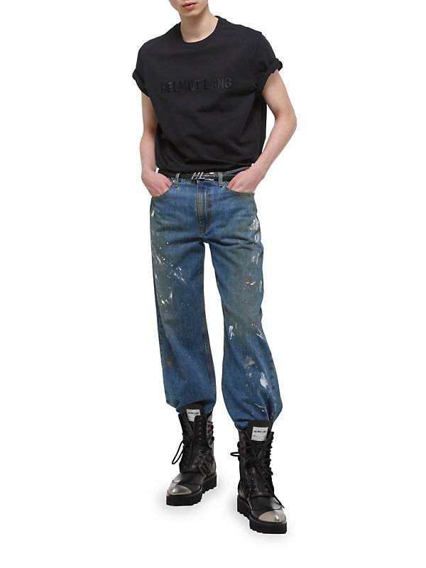 Shop Helmut Lang Logo Crewneck T-Shirt | Saks Fifth Avenue Shop Helmut Lang Logo Crewneck T-Shirt | Saks Fifth Avenue