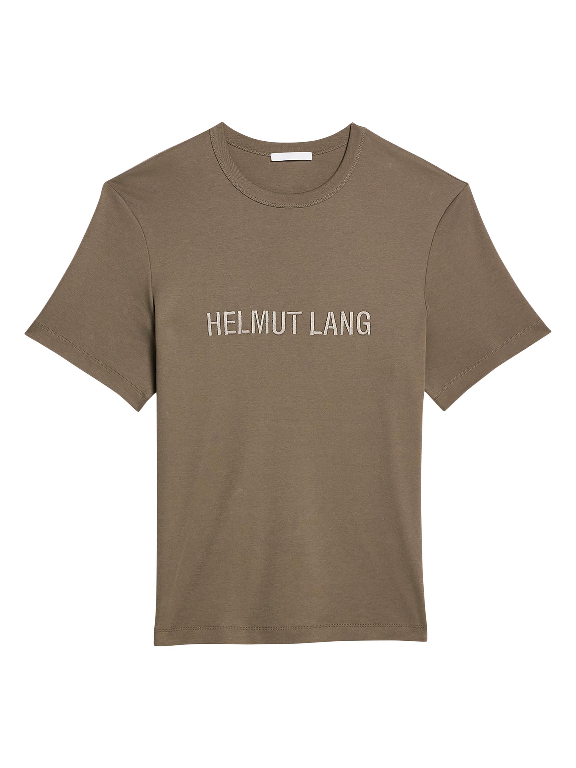 Helmut Lang Men's Logo Crewneck T-Shirt - Olive