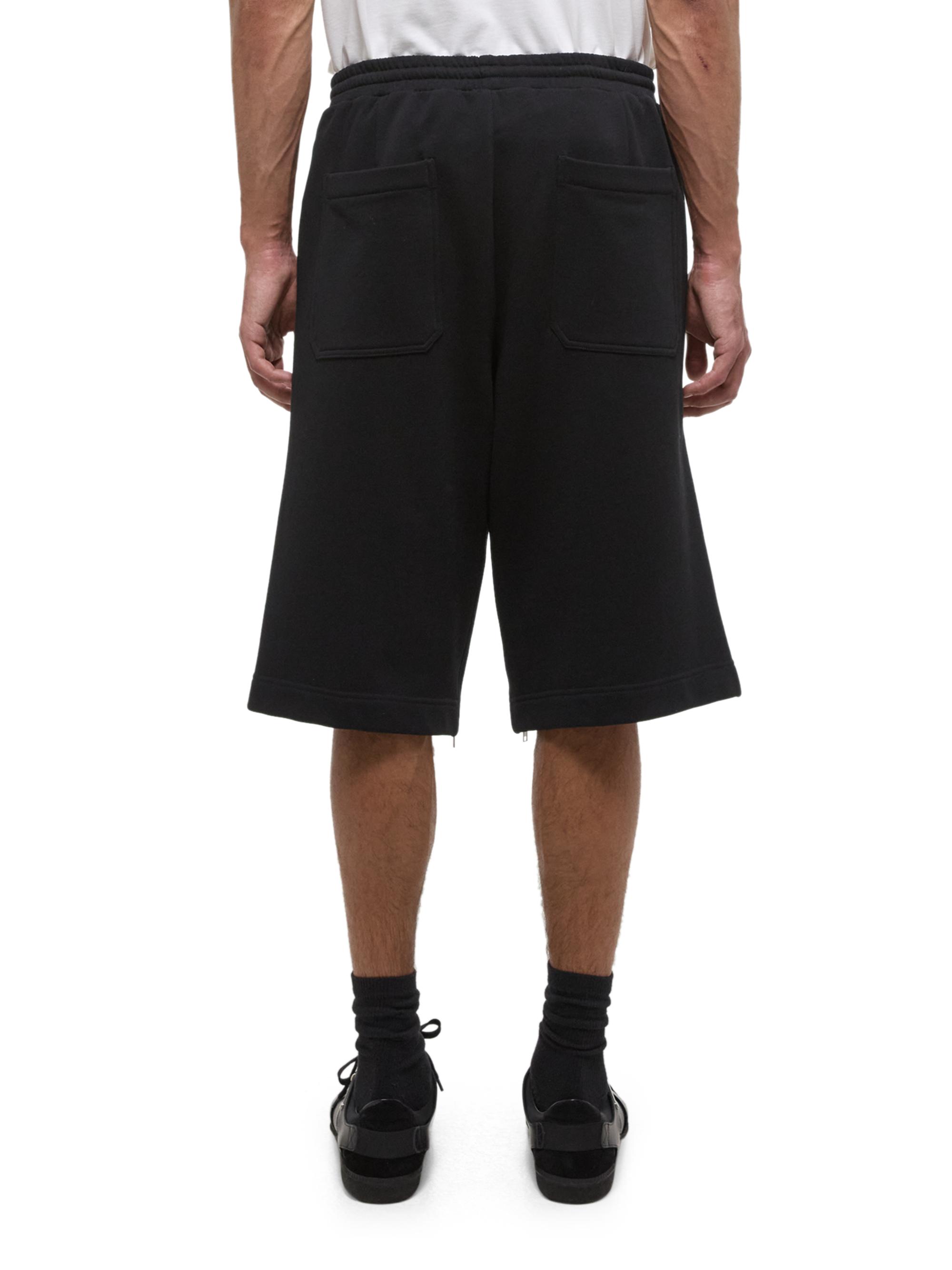 パンツ HELMUT LANG Black short pants Helmut Lang Leather knee-length Shorts | Black | FARFETCH