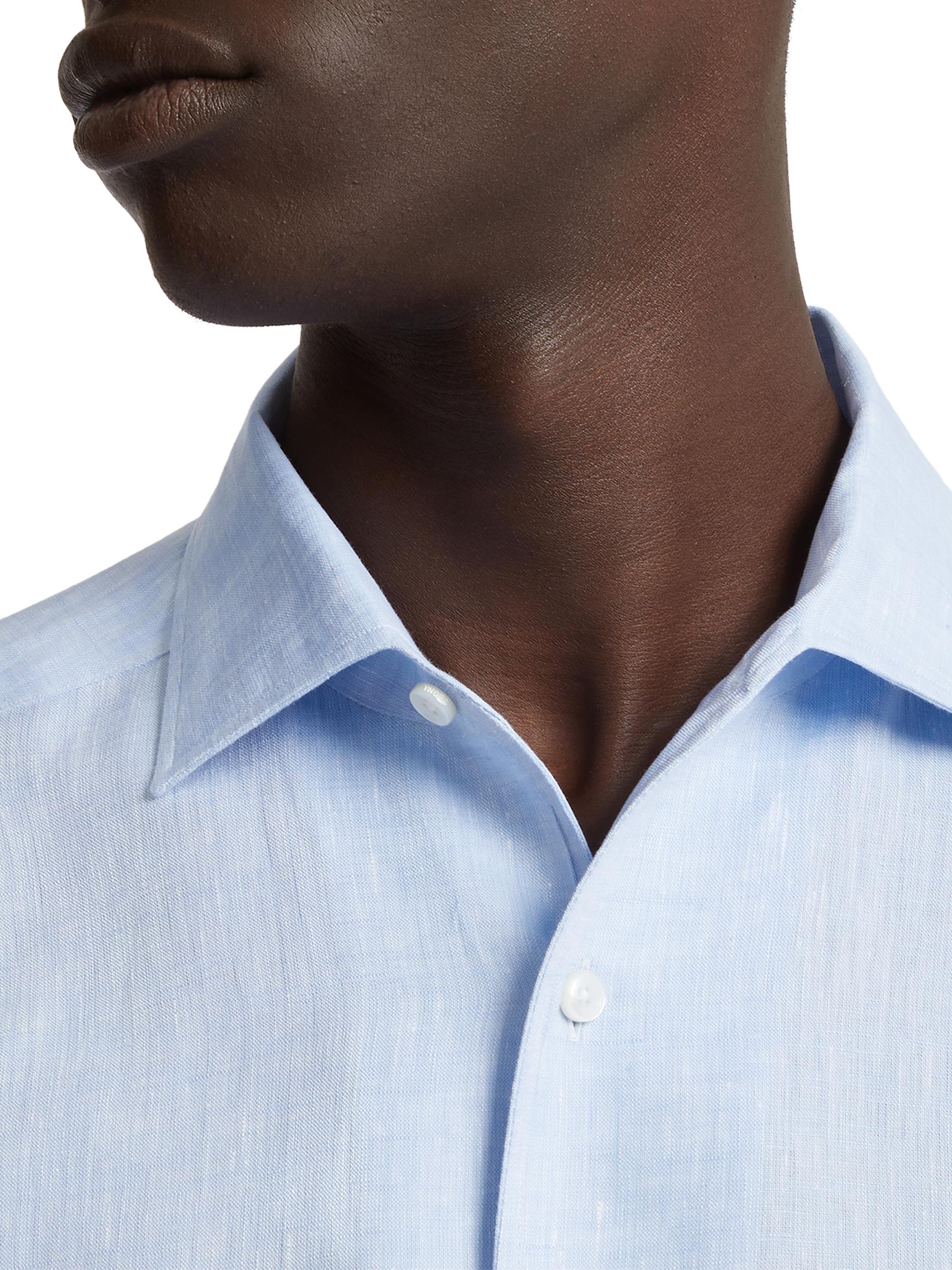 ZEGNA Linen Shirt | Saks Fifth Avenue