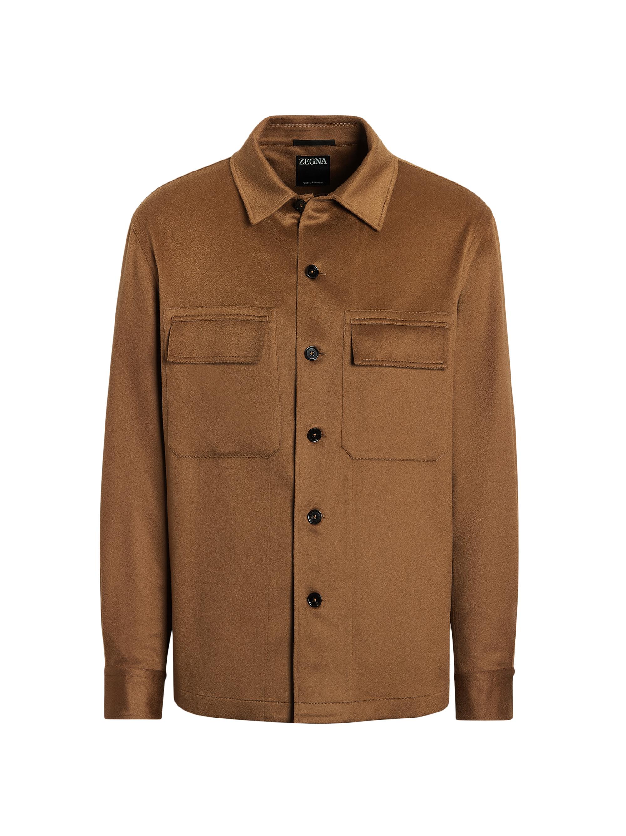 ZEGNA Men's Oasi Cashmere Alba Overshirt - Foliage | Thumbnail 6