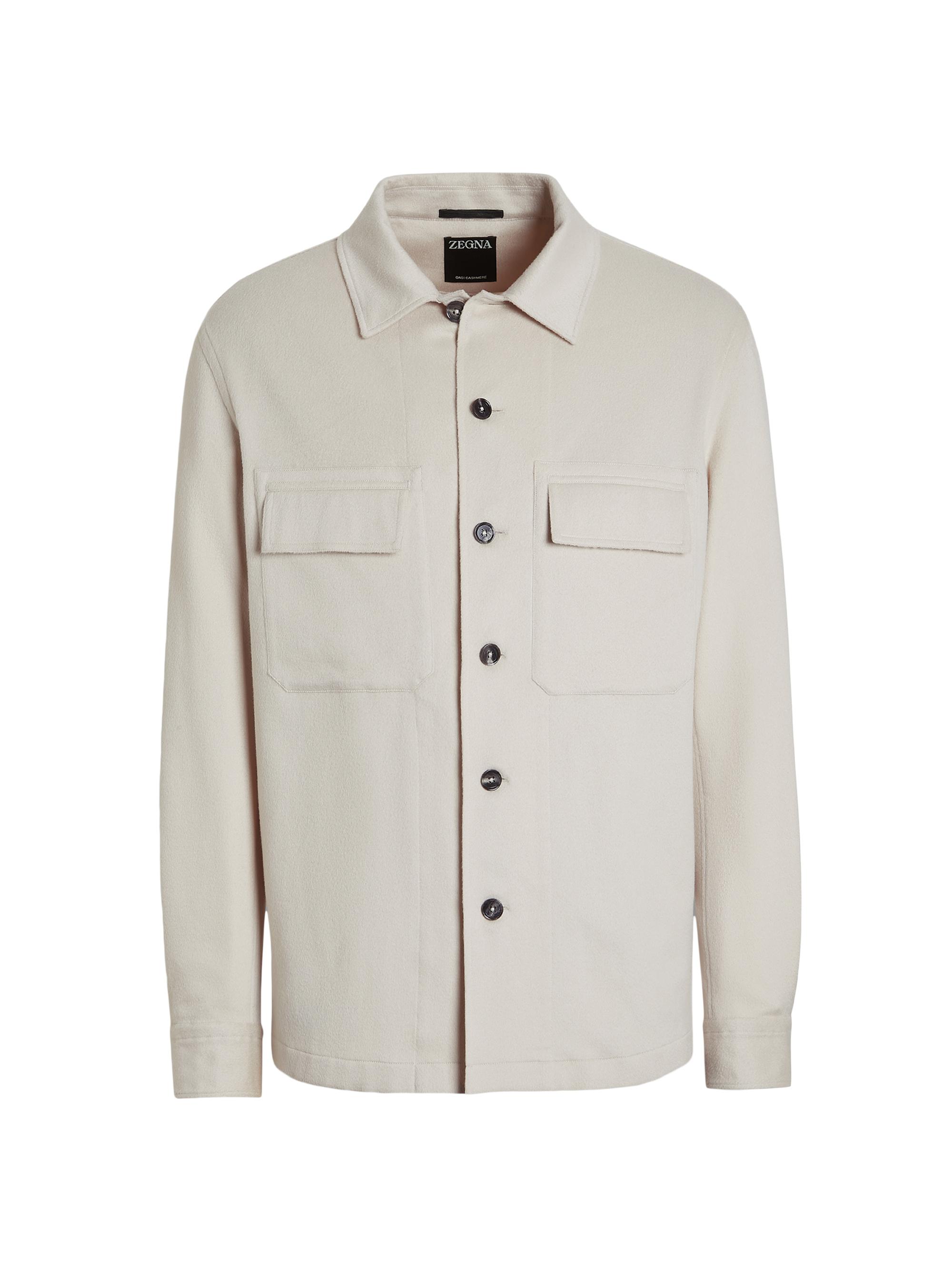 ZEGNA Men's Oasi Cashmere Alba Overshirt - White