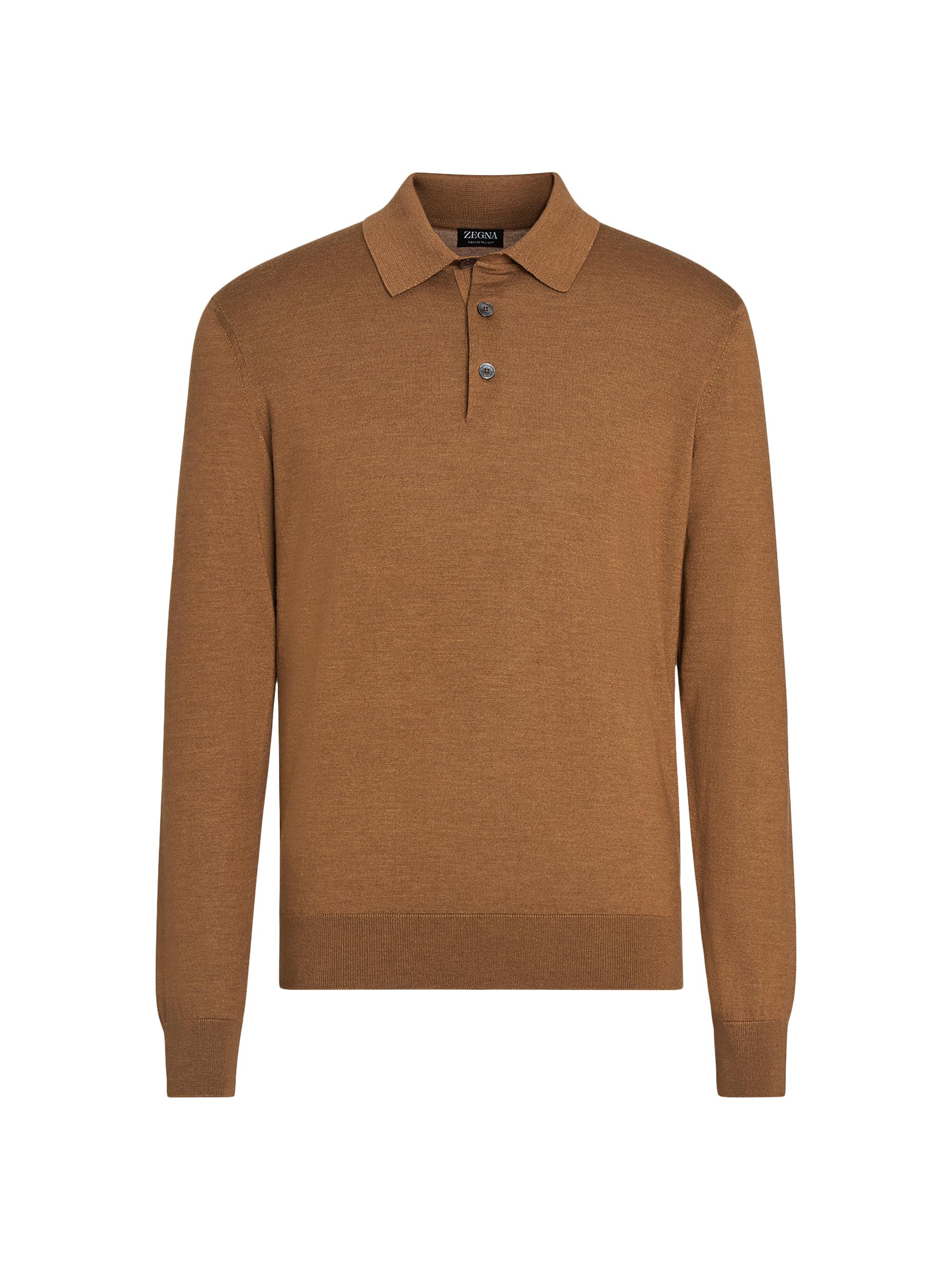 ZEGNA Men's Cashseta Polo Shirt - Foliage