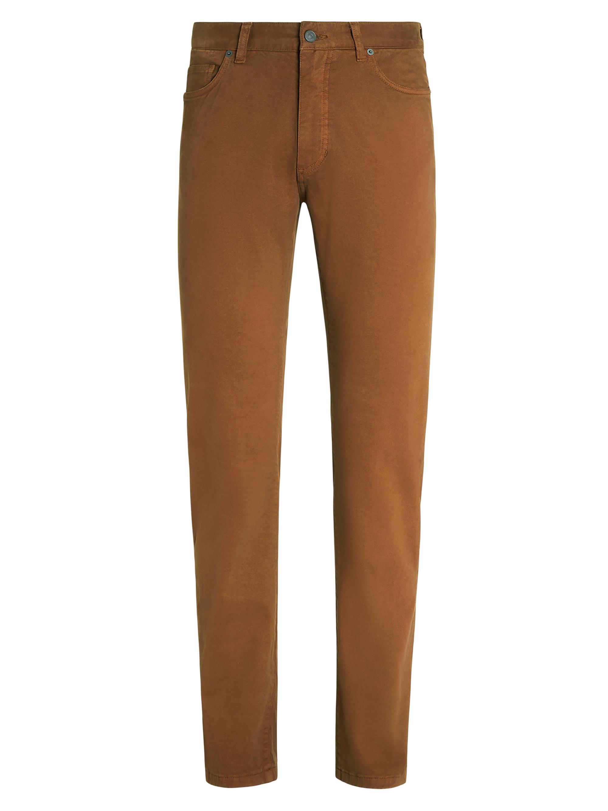 ZEGNA Men's Stretch Cotton Roccia Jeans - Dark Foliage