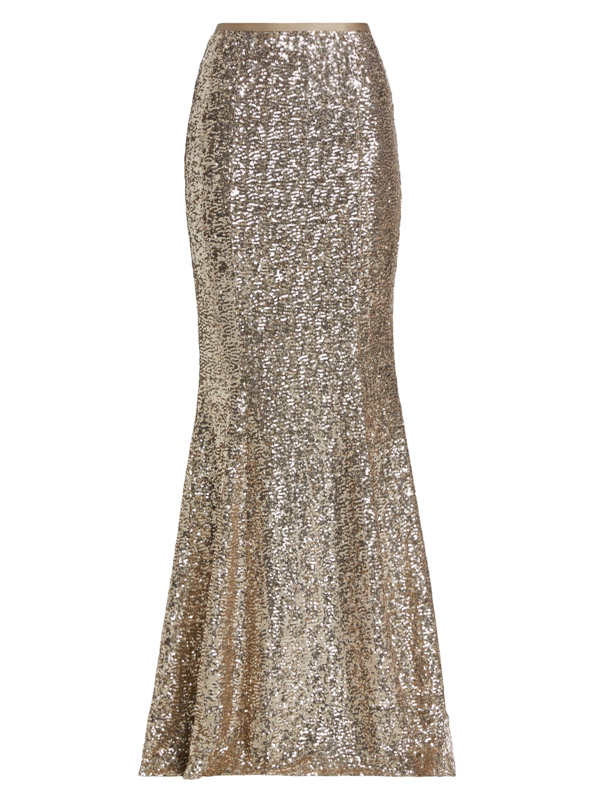 Michael Kors Collection Women's Sequin Mermaid Maxi Skirt - Sand