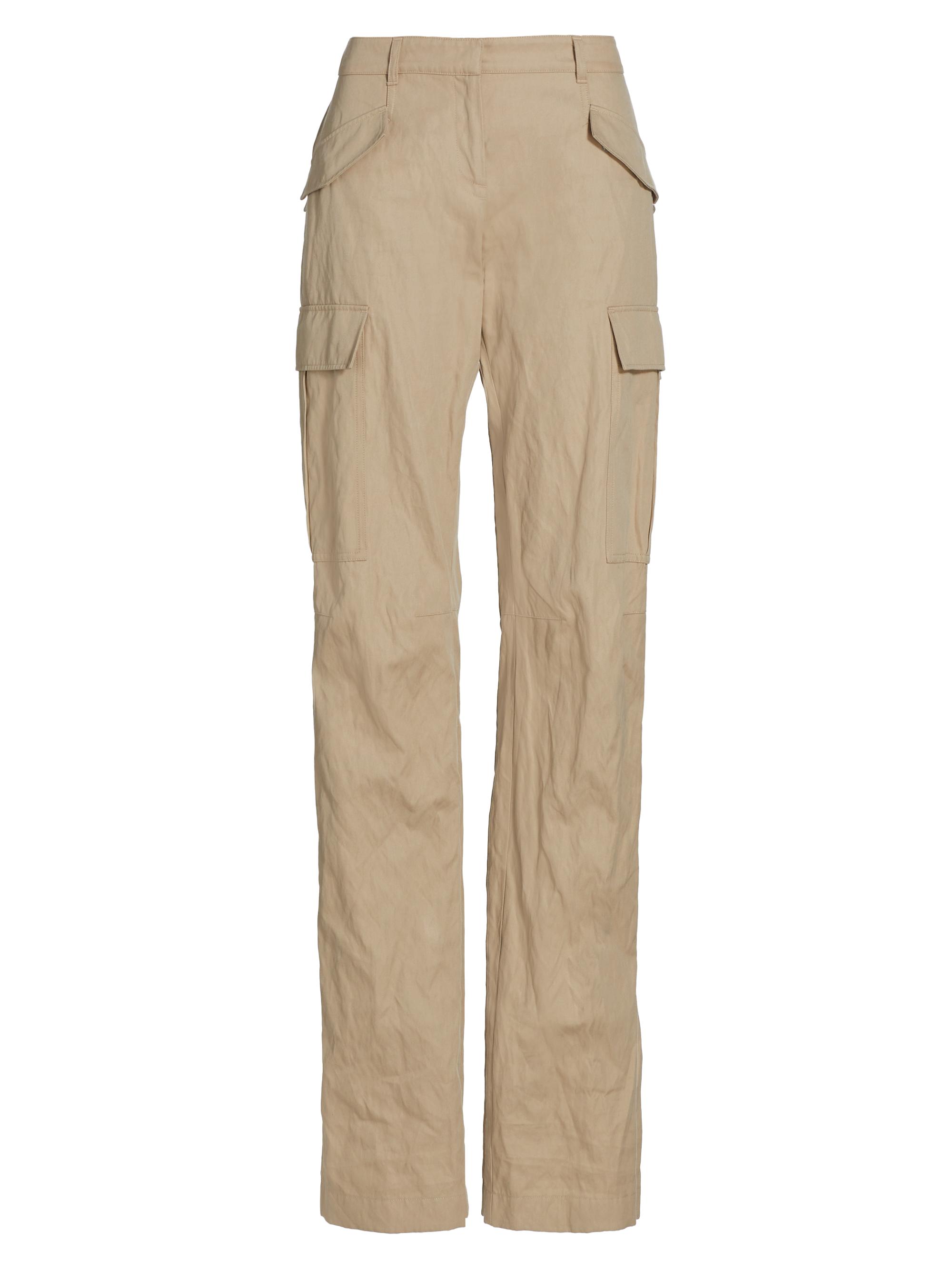 Michael Kors Collection Women's Cotton-Blend Slim-Fit Cargo Trousers - Sand