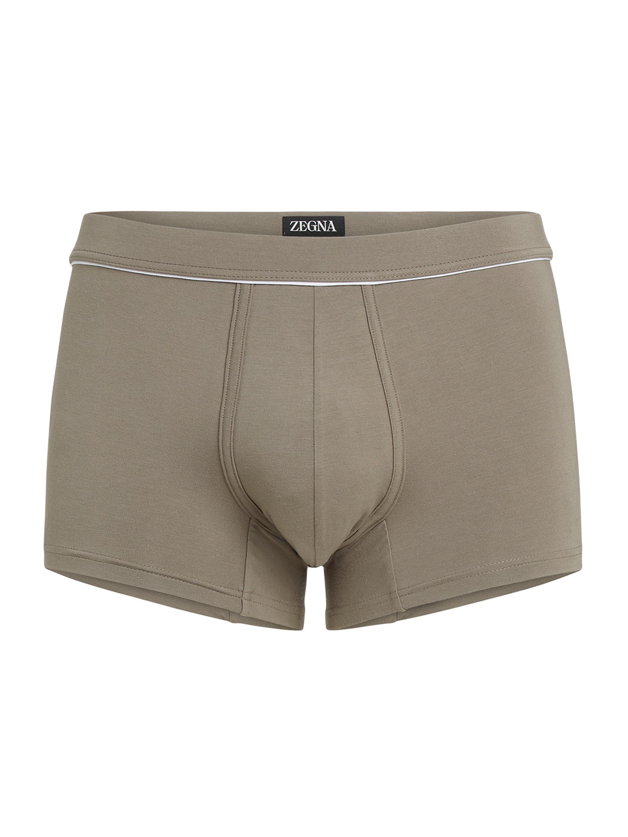 ZEGNA Men's Modal Blend Trunks - Green