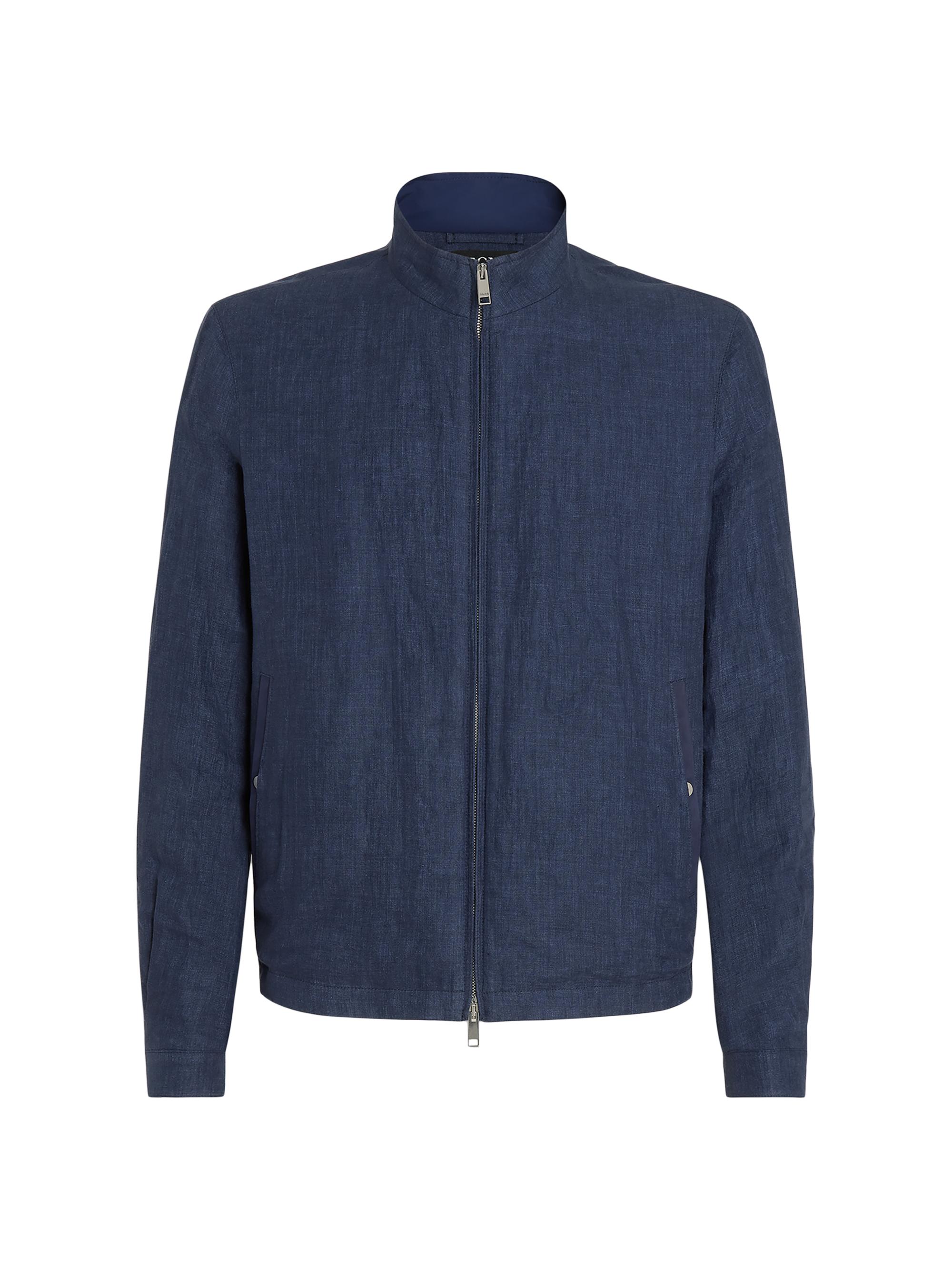 ZEGNA Men's Oasi Lino Blouson - Utility Blue