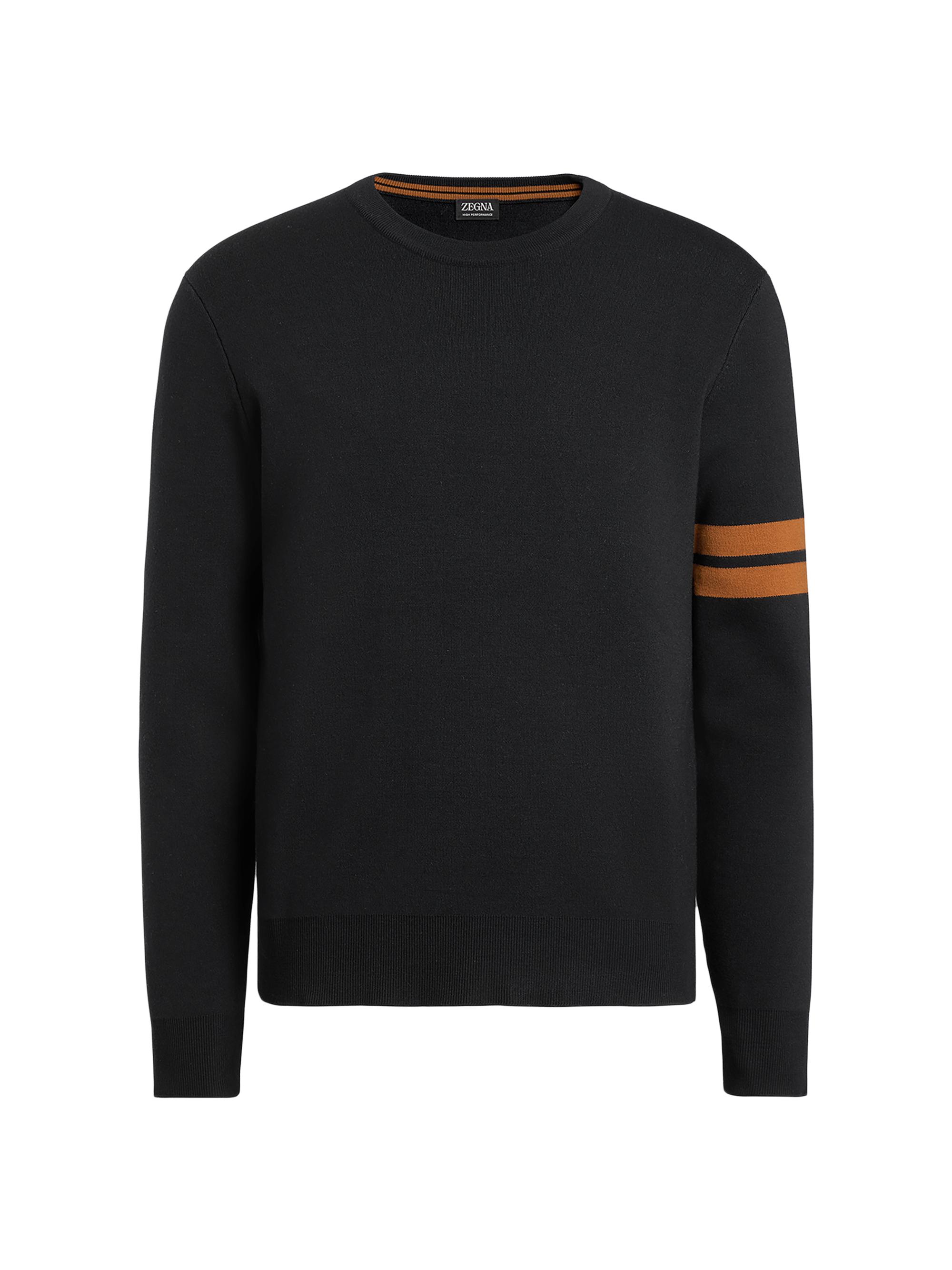 【定価14万】 Ermenegildo Zegna bulky sweater ZEGNA Men's Cashmere and Wool Chunky Knit V-Neck Sweater