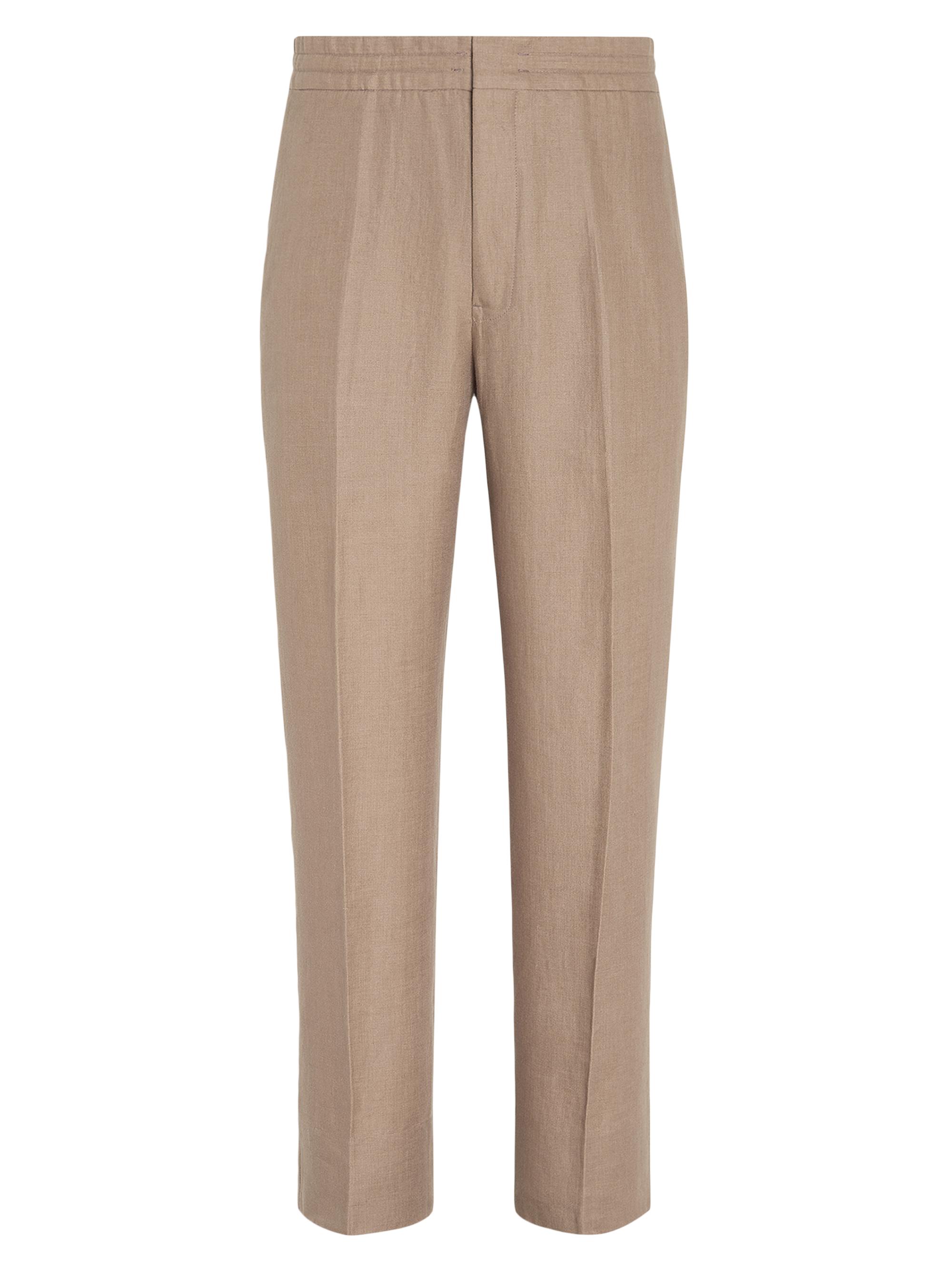 ZEGNA Men's Oasi Lino Pants - Dust Pink