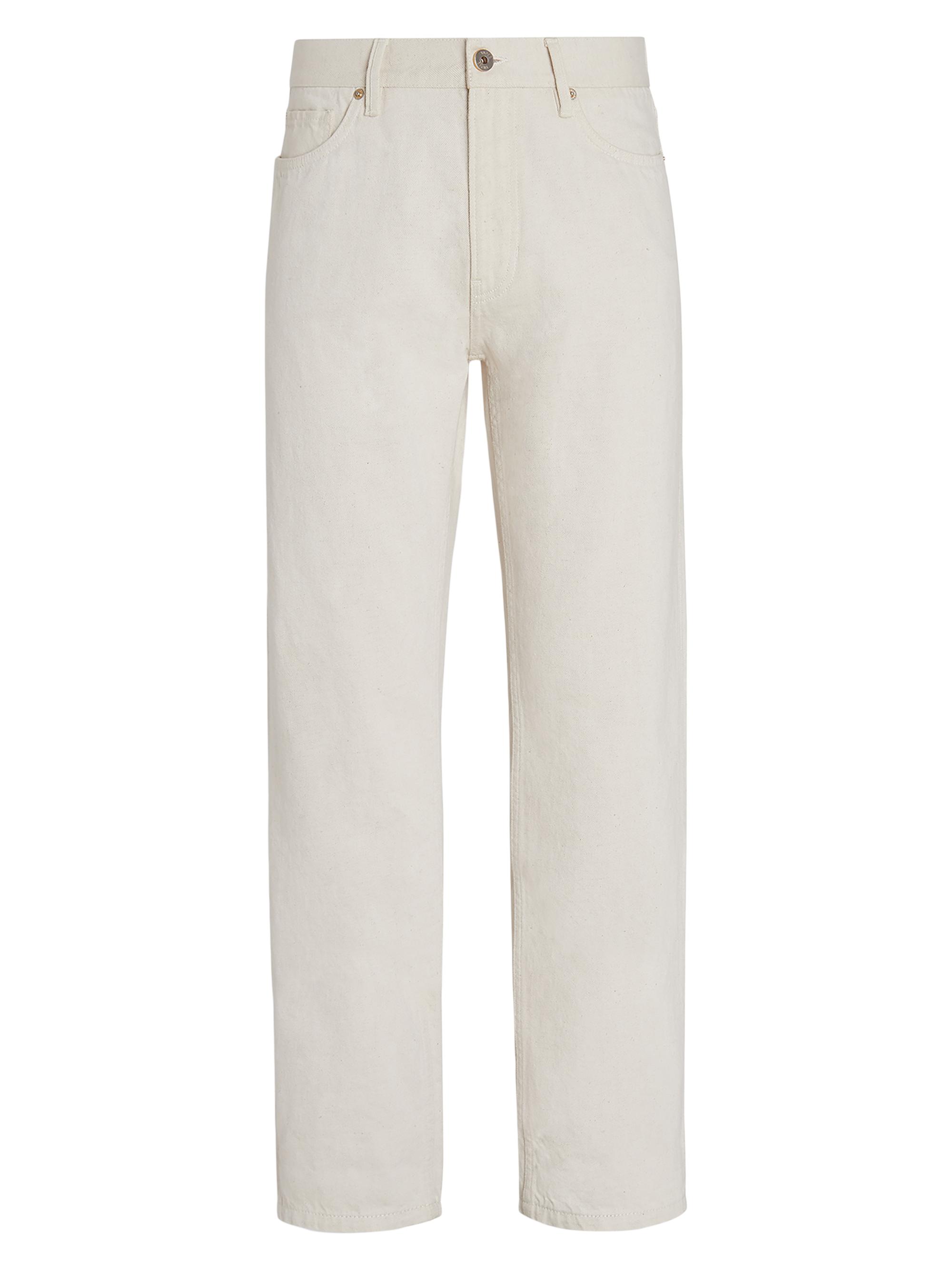 ZEGNA Men's Cotton and Hemp Roccia Jeans - Off White