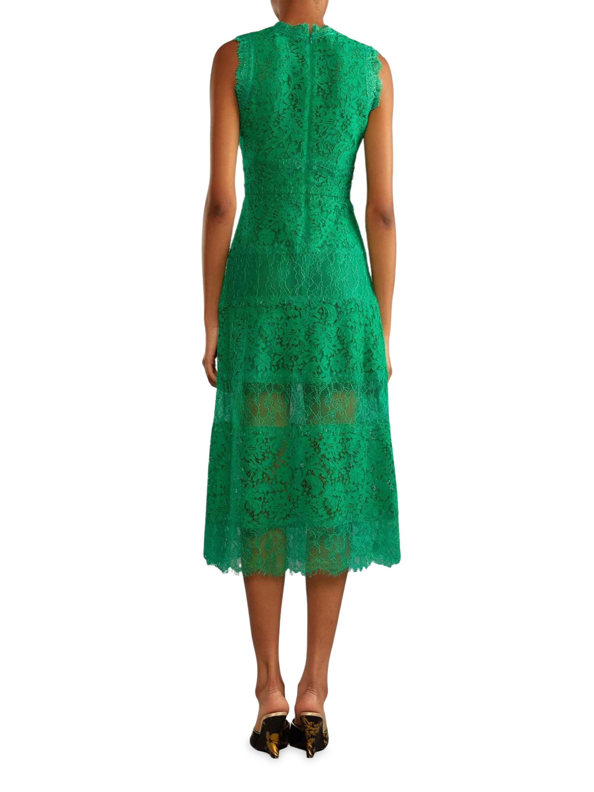Cynthia Rowley Lace Sleeveless Midi-Dress | Saks Fifth Avenue