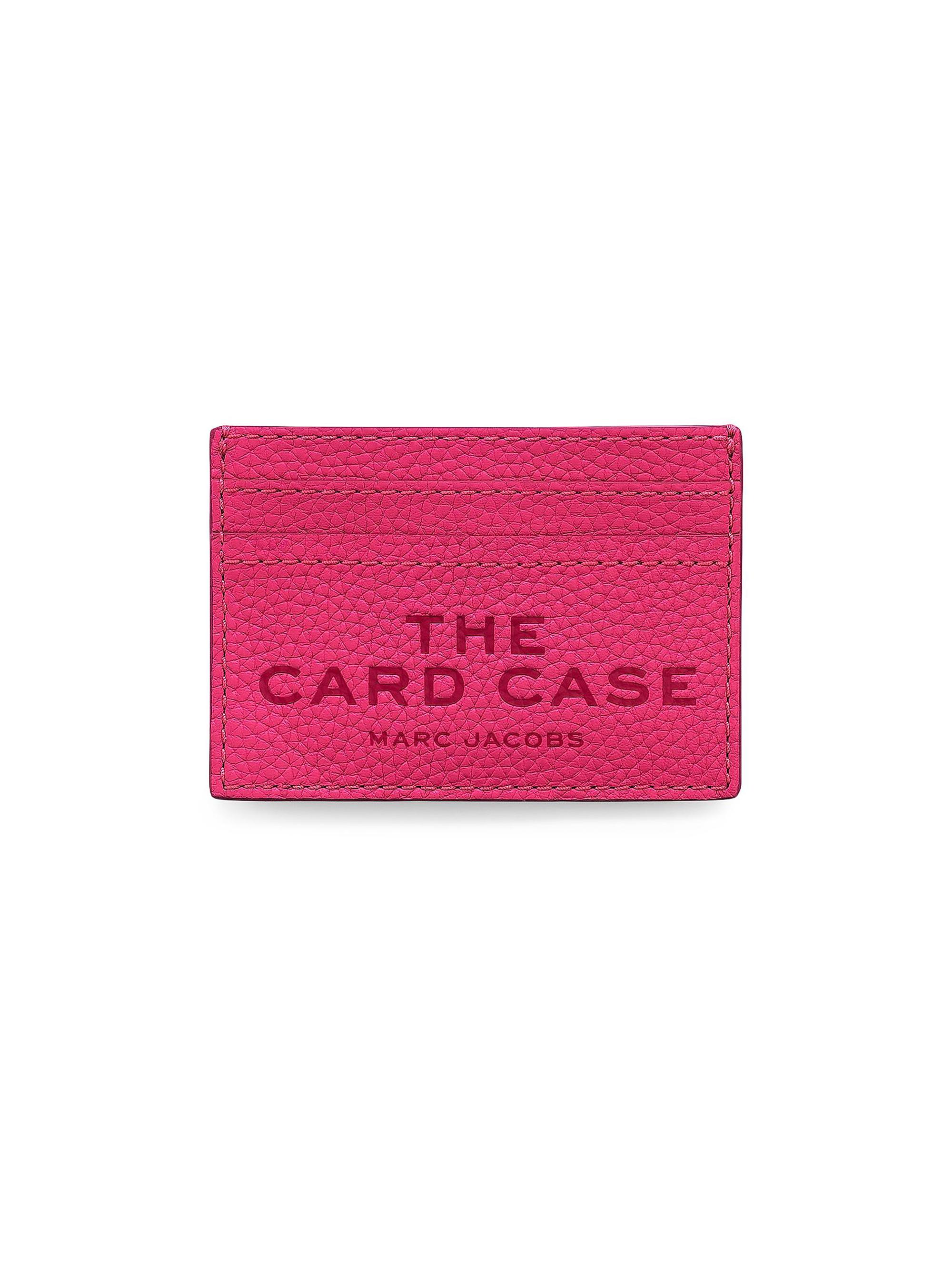 Marc Jacobs Women's The Leather Card Case - Raspberry Pink