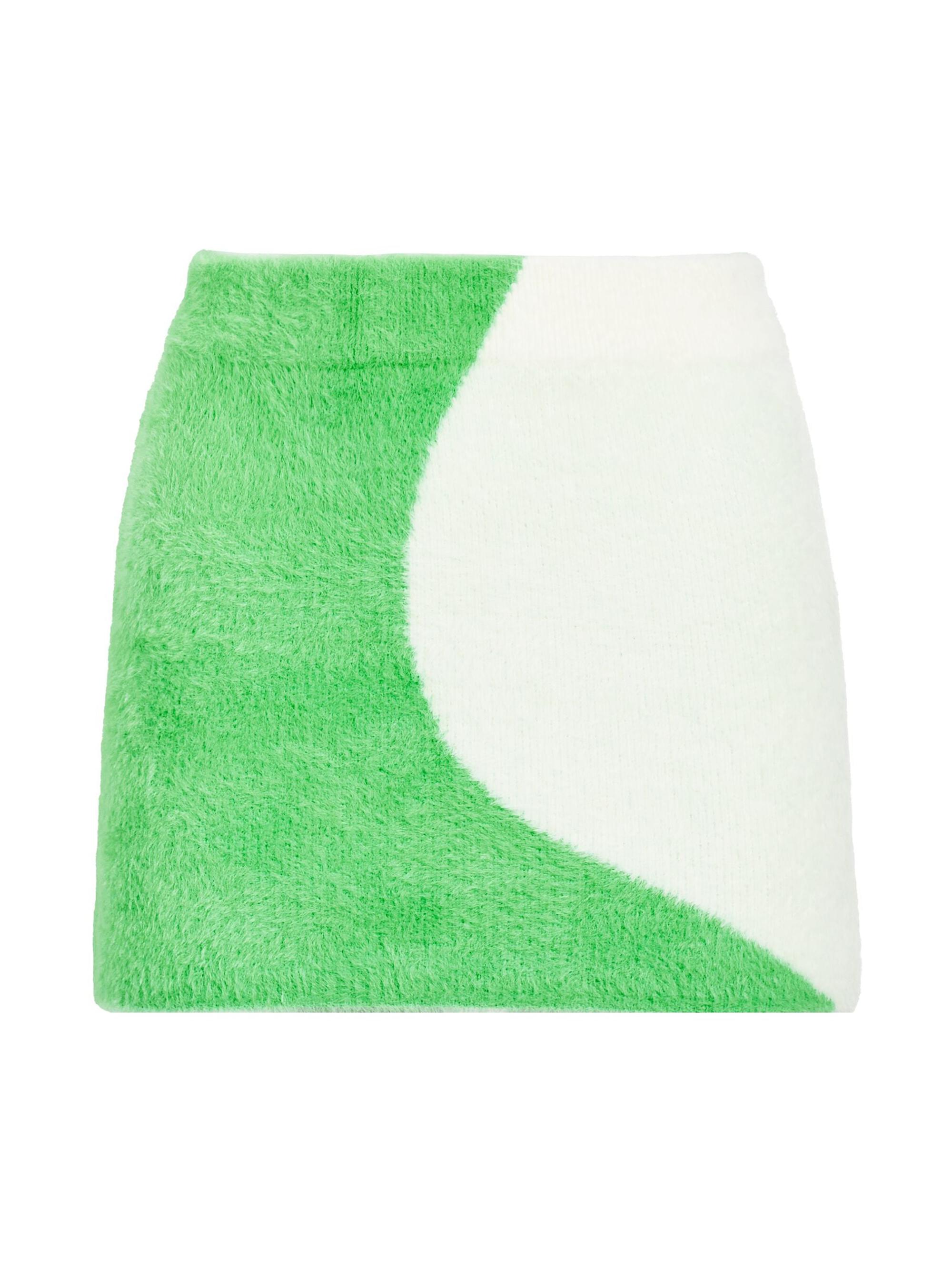 Ser.o.ya Women's Winnie Fuzzy Mini Skirt - Pistachio Cream