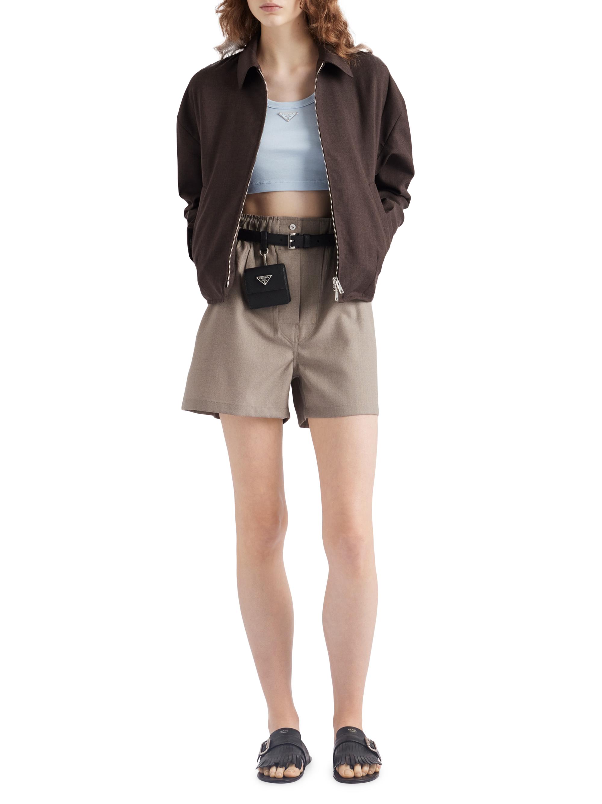 Prada Ribbed Knit Crop Top | Saks Fifth Avenue