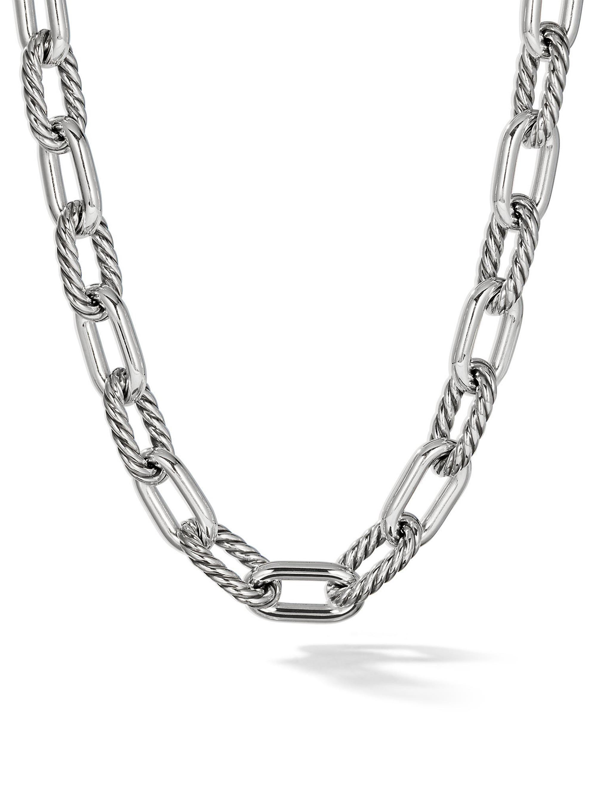 David Yurman Women's DY Madison Chain Necklace in Sterling Silver, 13.5MM - Silver