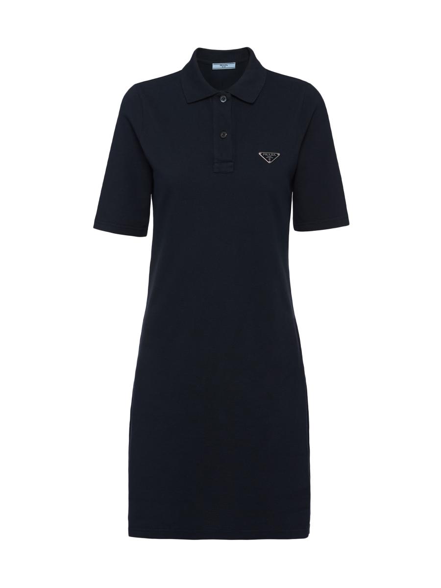 【プラダ・PRADA】Pique and jersey dress Prada Pique and Jersey Dress | Saks Fifth Avenue