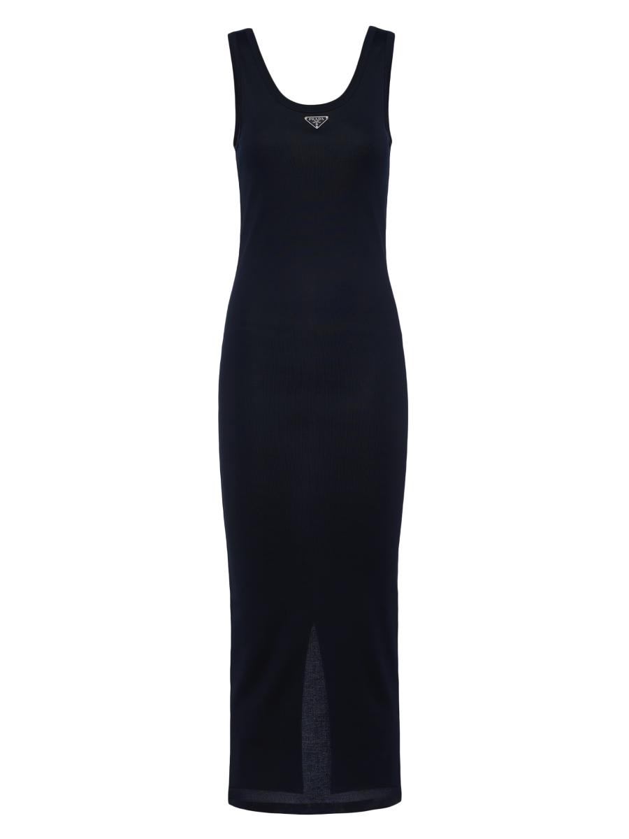 【プラダ・PRADA】Ribbed knit cotton dress Prada Ribbed Knit Cotton Dress | Saks Fifth Avenue