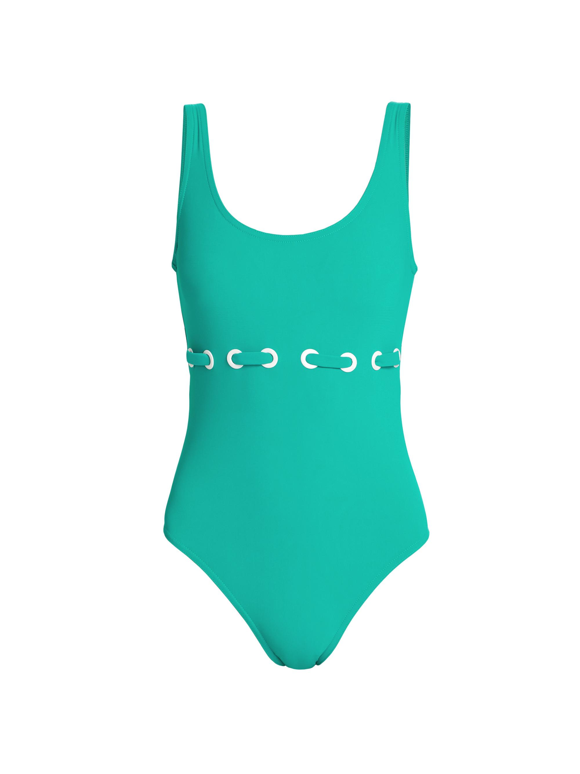Karla Colletto Swim Women's Lulu Scoopneck Silent Underwire One-Piece Swimsuit - Sea