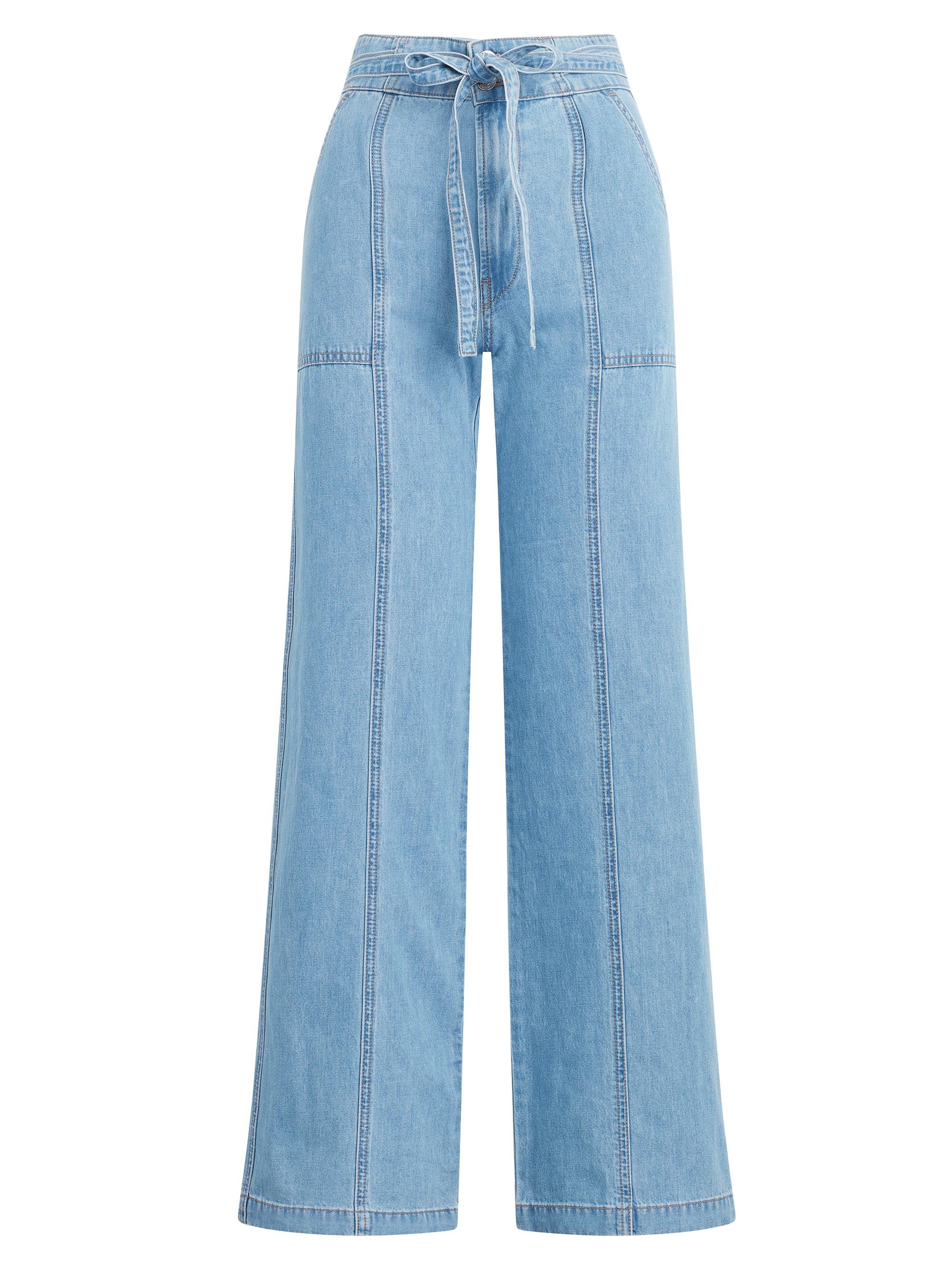 Hudson Jeans Women's Tie-Waist Denim Trousers - First Class