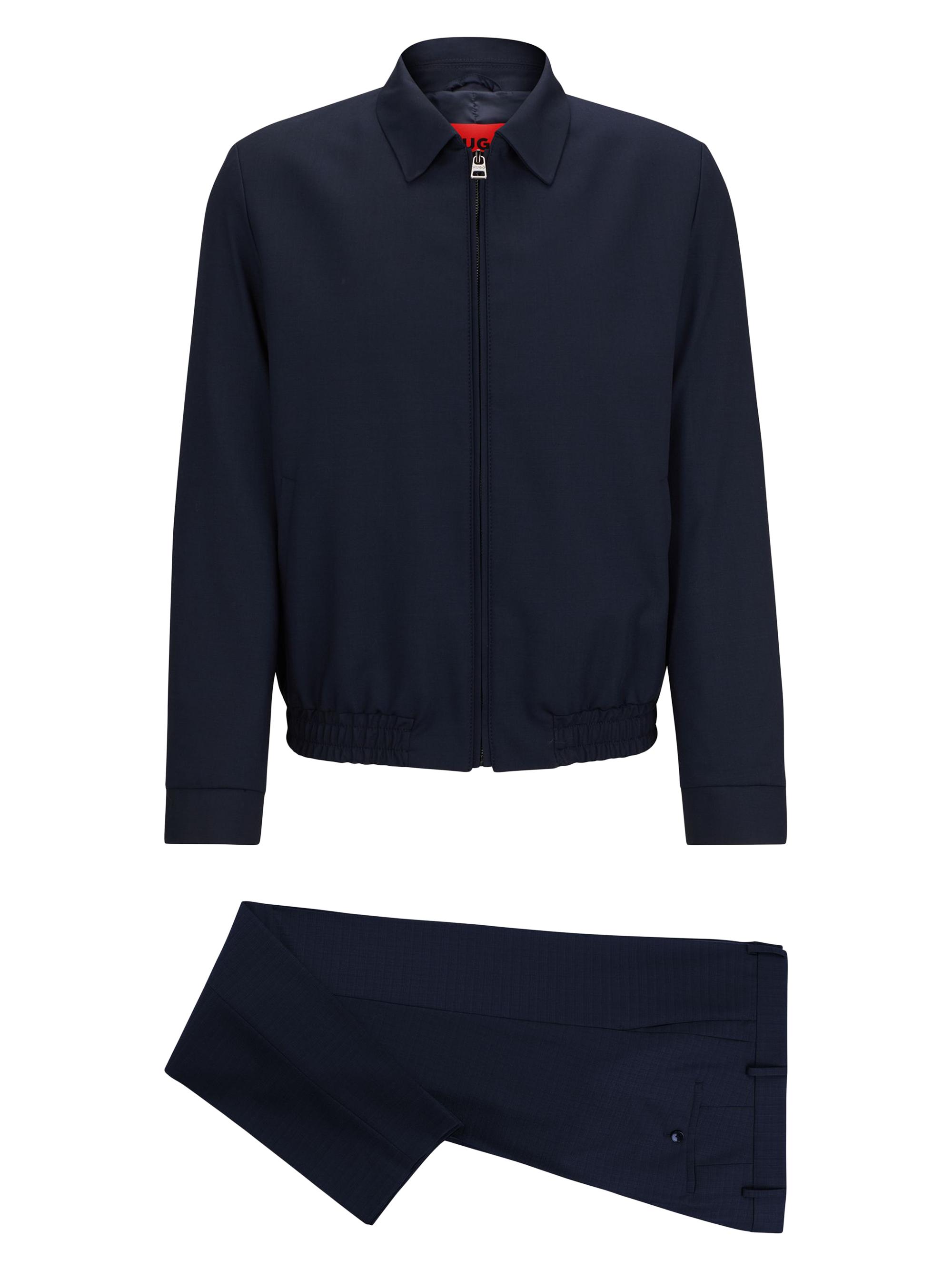 HUGO Men's Modern-Fit Suit - Dark Blue