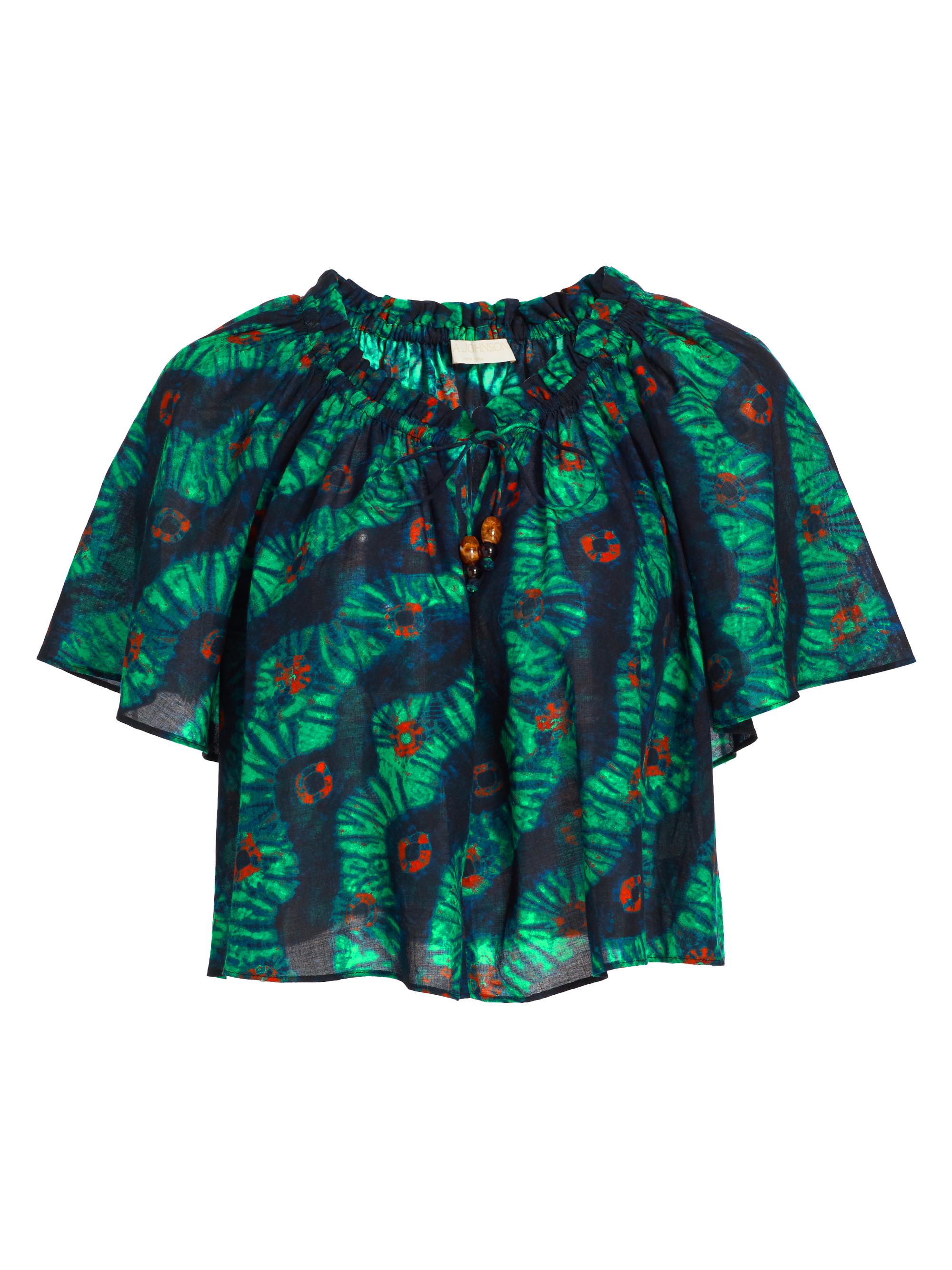 Ulla Johnson Women's Alon Cotton-Blend Cover-Up Crop Top - Oasis