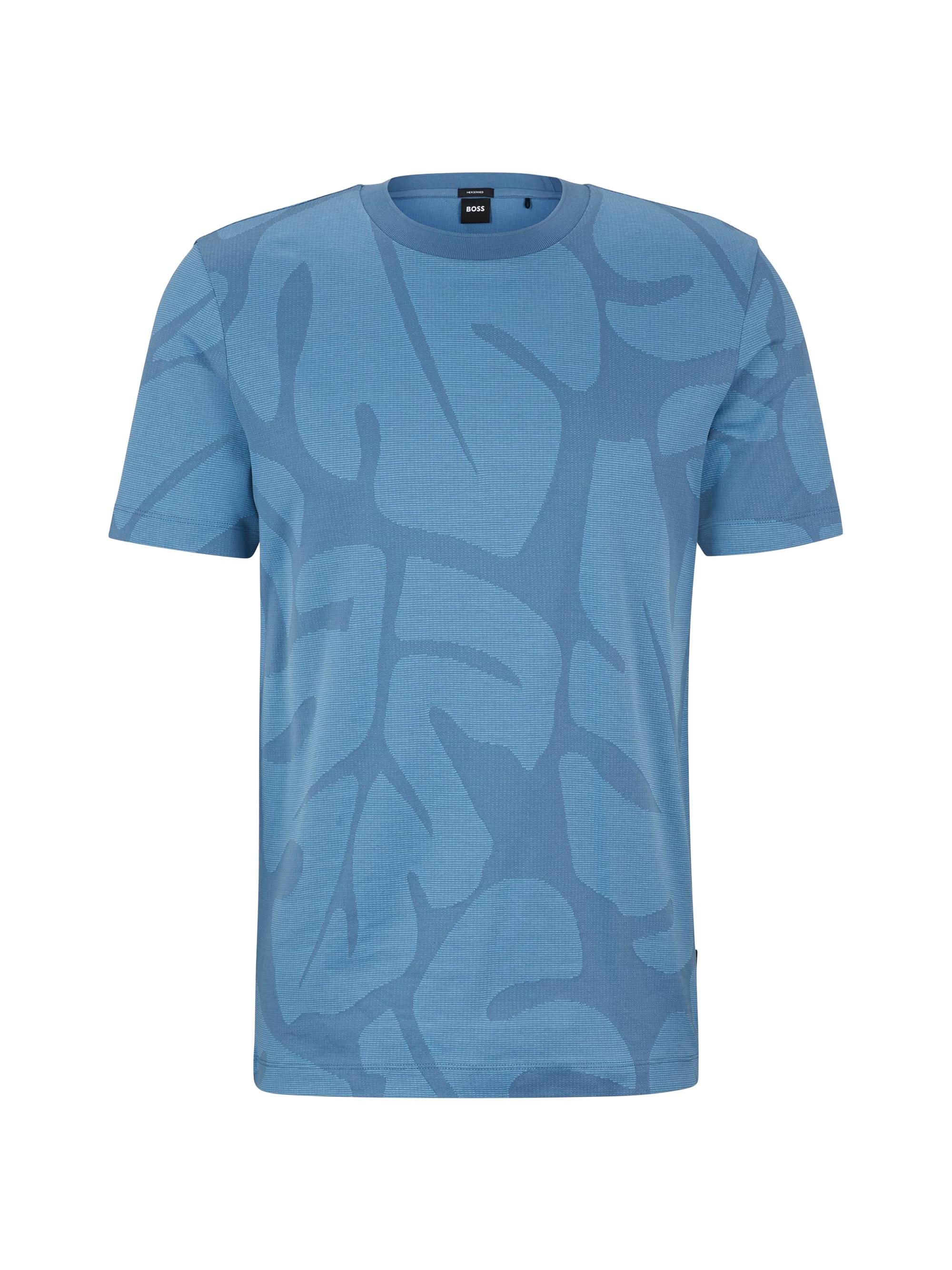 BOSS Men's Cotton T-Shirt - Light Blue