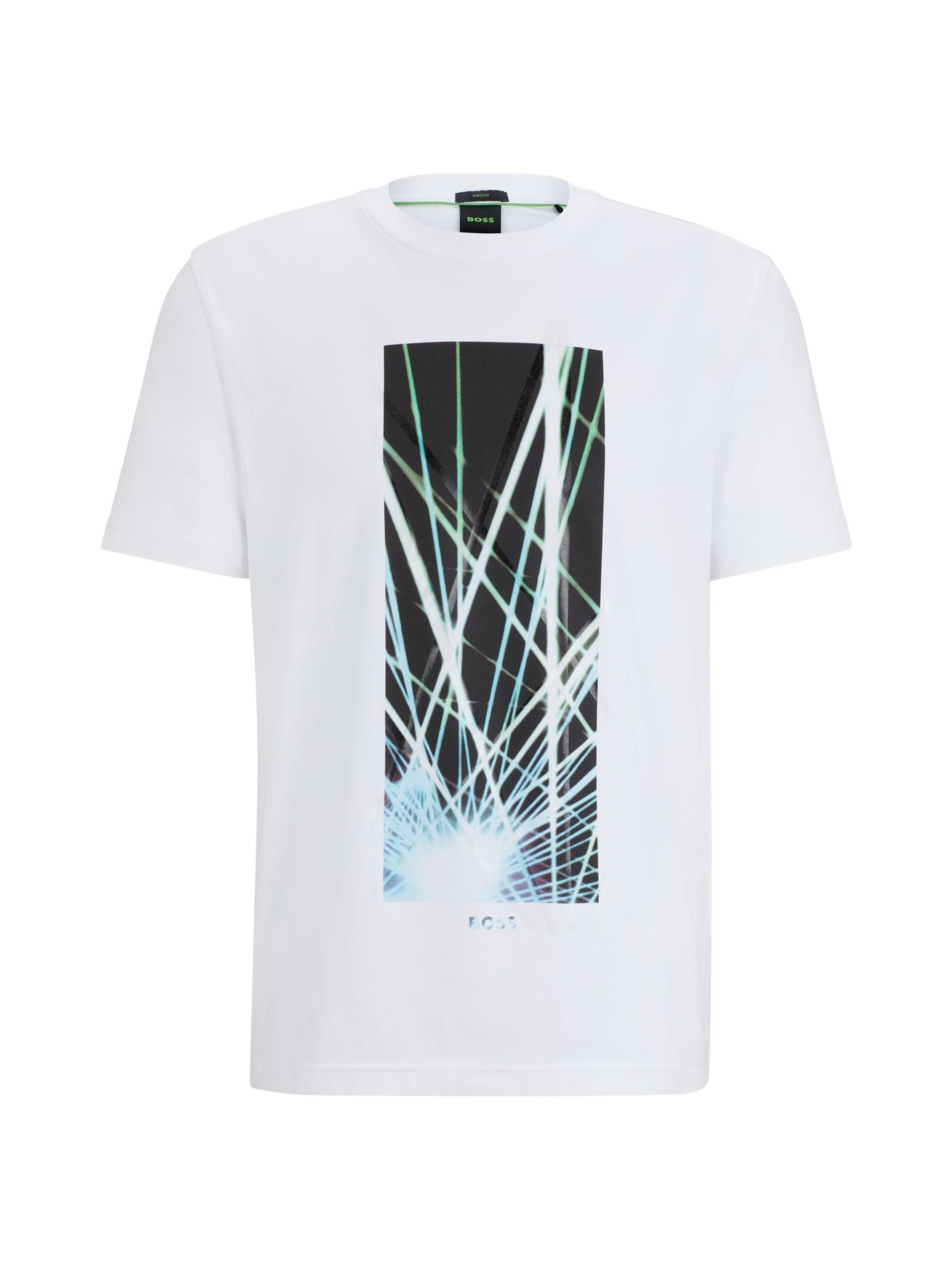 BOSS Men's Regular-Fit T-Shirt in Stretch Cotton - Black