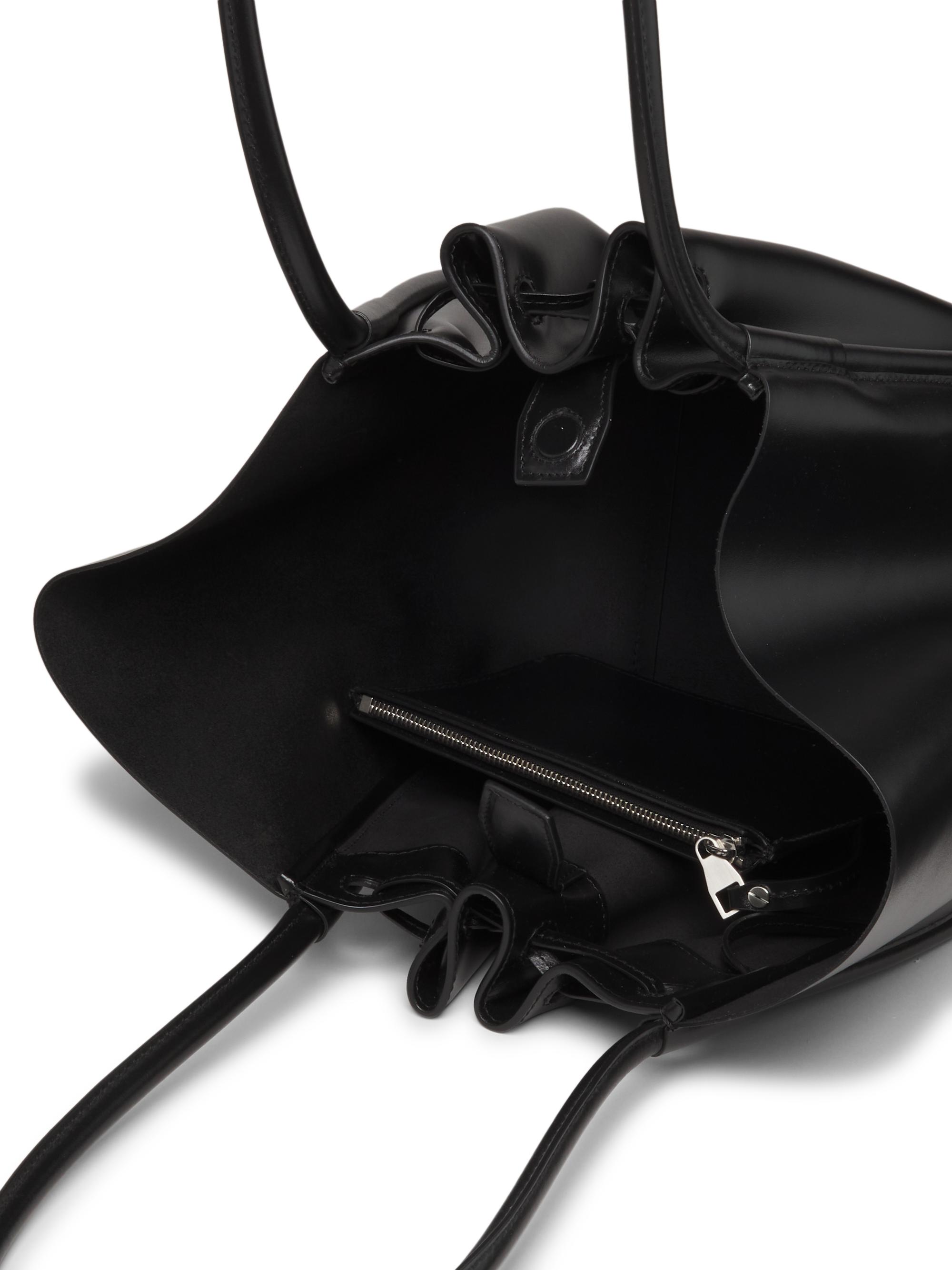 あゆ　黒38 Proenza Schouler Large Ruched Leather Tote Bag | Saks Fifth Avenue