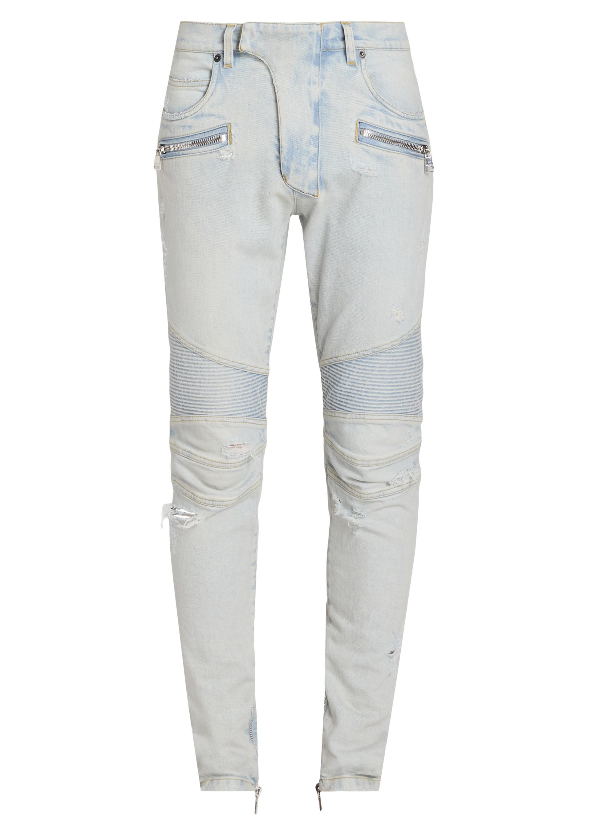 パンツ BALMAIN HOMME Destroy Biker Jeans BALMAIN - BALMAIN HOMME Destroy Biker Jeansの通販 by g's shop