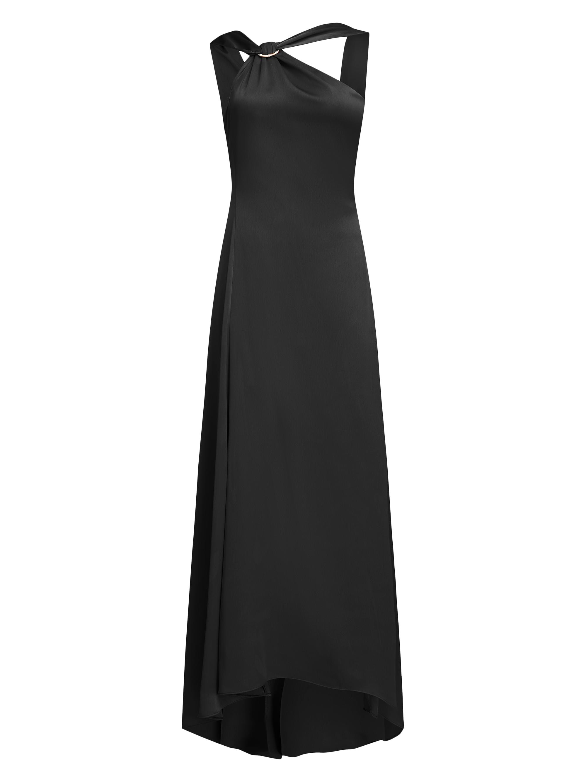 Halston Women's Genevieve Satin Gown - Black