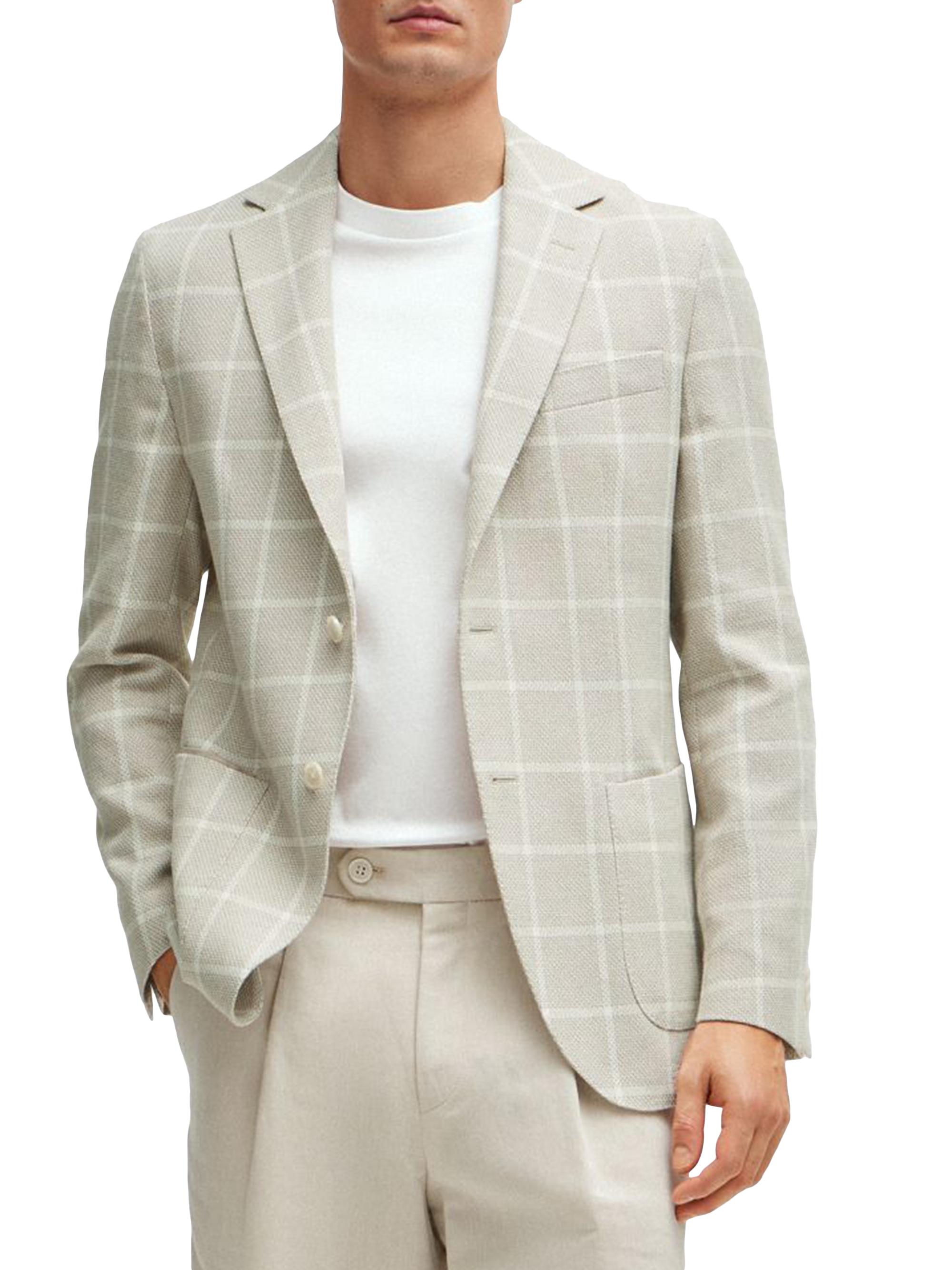 BOSS Men's Regular-Fit Jacket - Open White