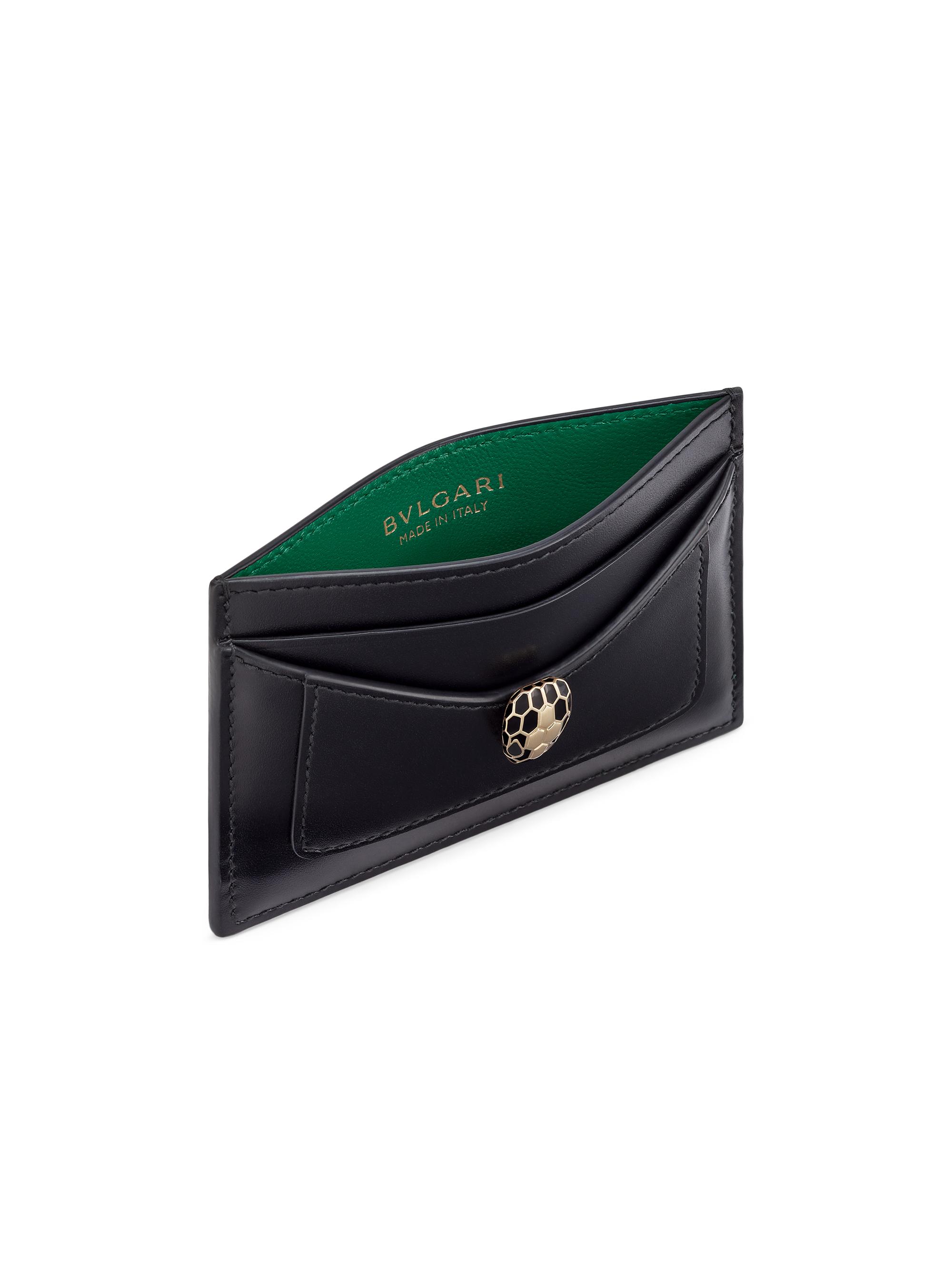 BVLGARI Serpenti Forever Leather Card Holder | Saks Fifth Avenue