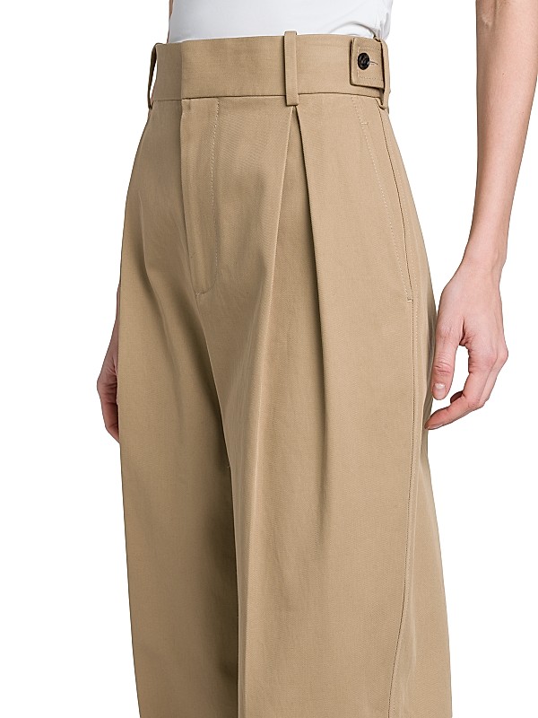 Shop Bottega Veneta Straight-Leg Cotton Twill Trousers Shop Bottega Veneta Straight-Leg Cotton Twill Trousers