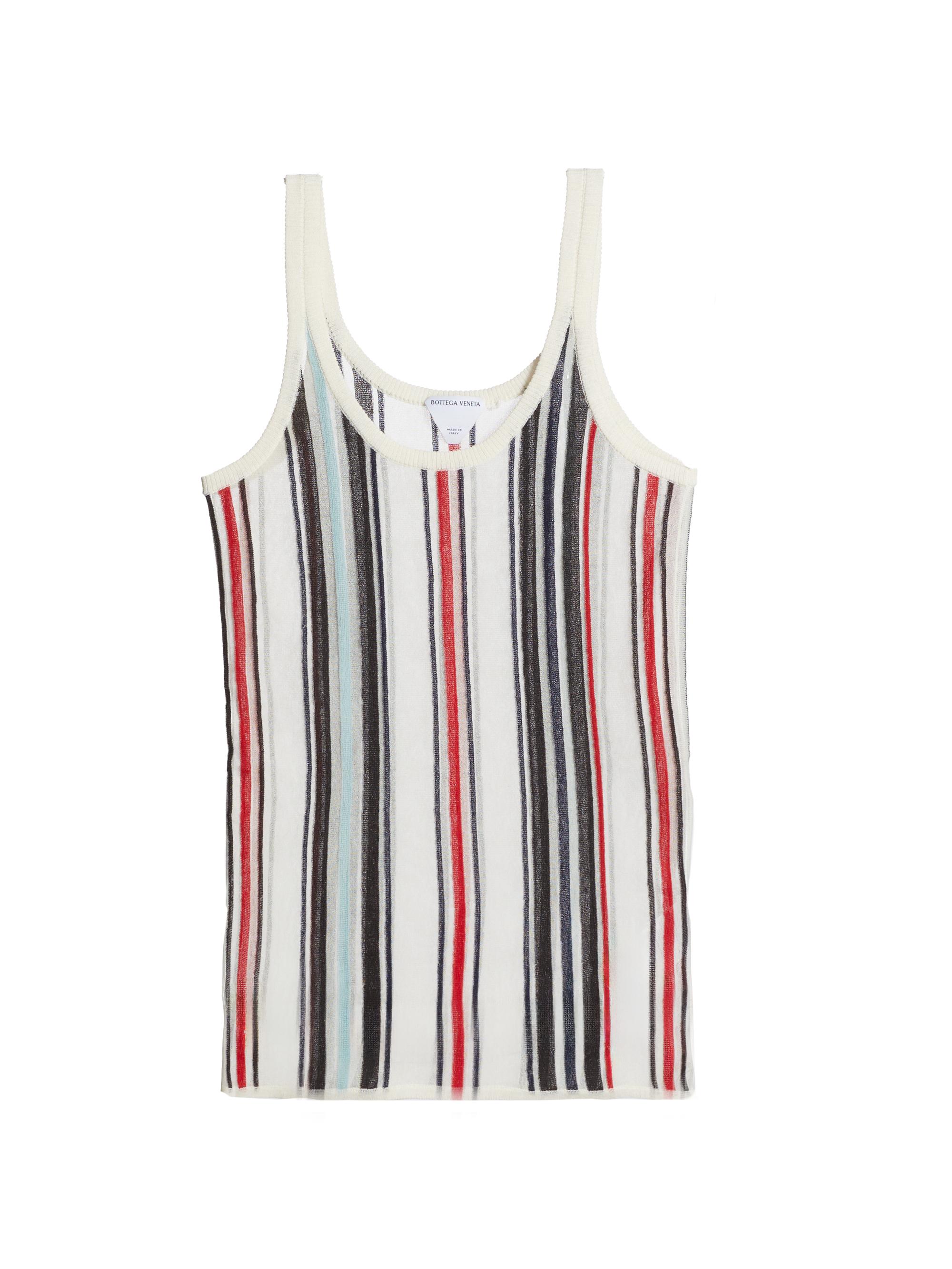 Bottega Veneta Striped Knit Scoopneck Tank Top | Saks Fifth Avenue