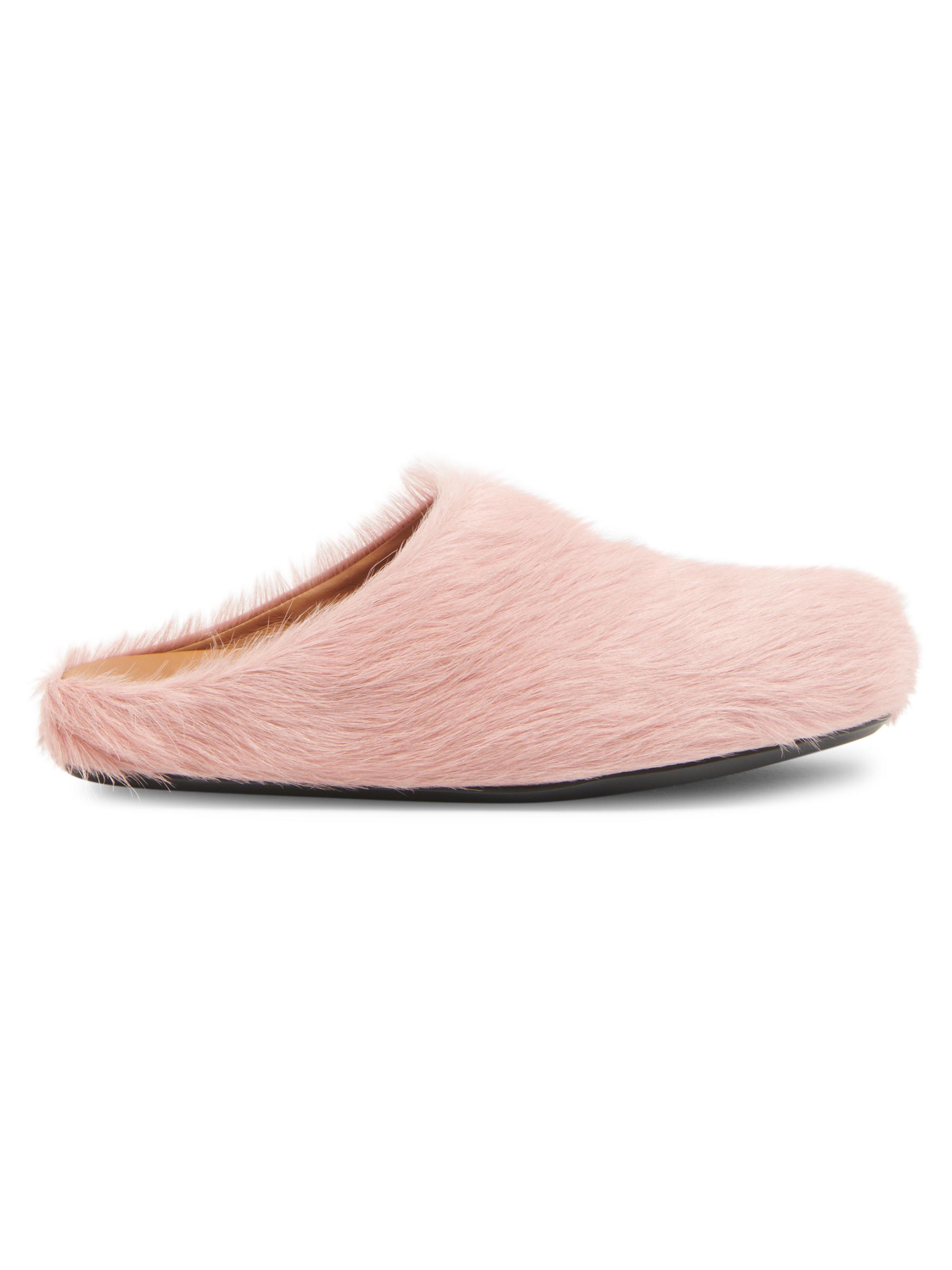 Marni Women's Fussbett Calf Hair Sabots - Antique Rose