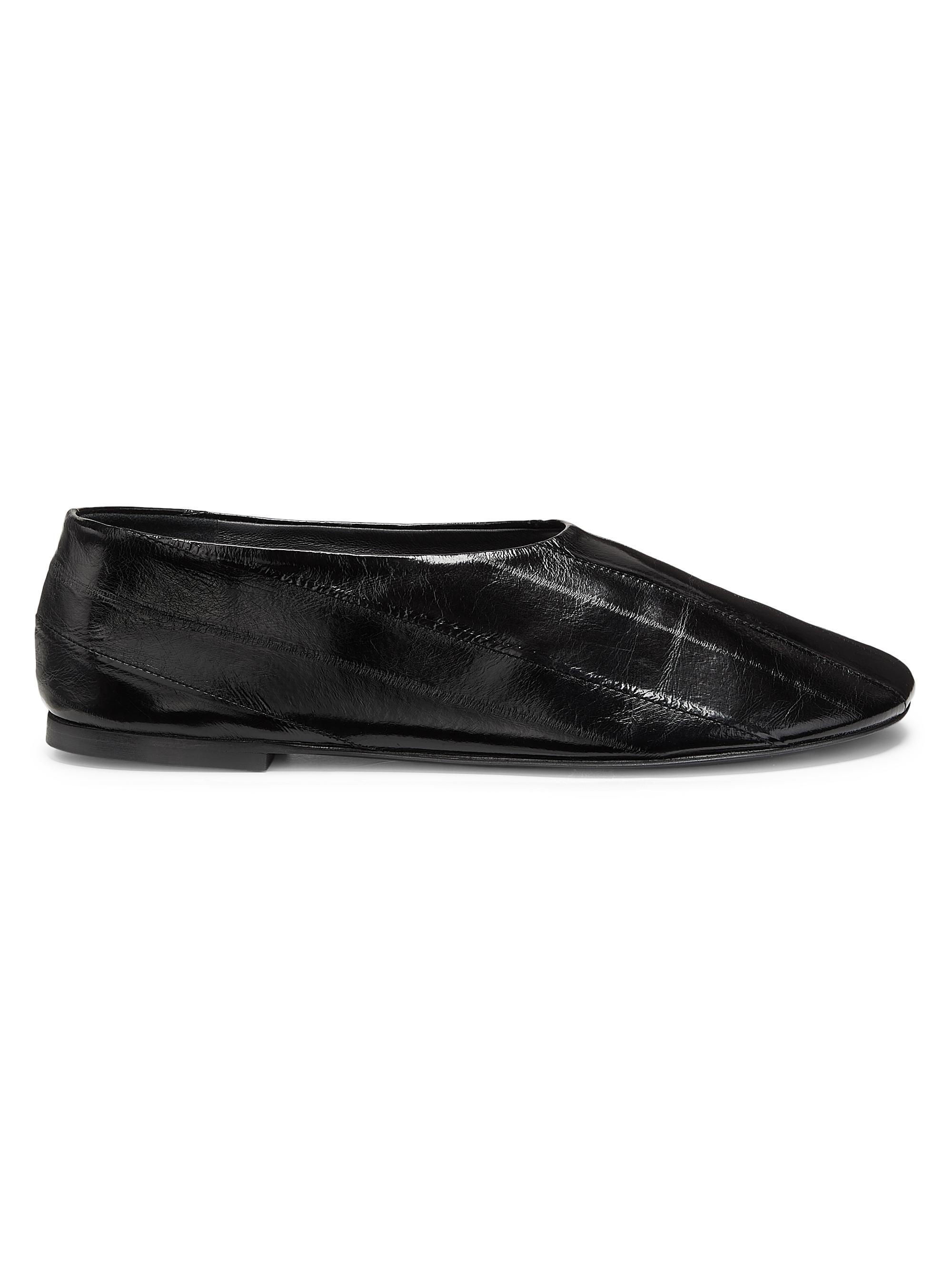 Proenza Schouler Women's Eel Skin Glove Slippers - Black