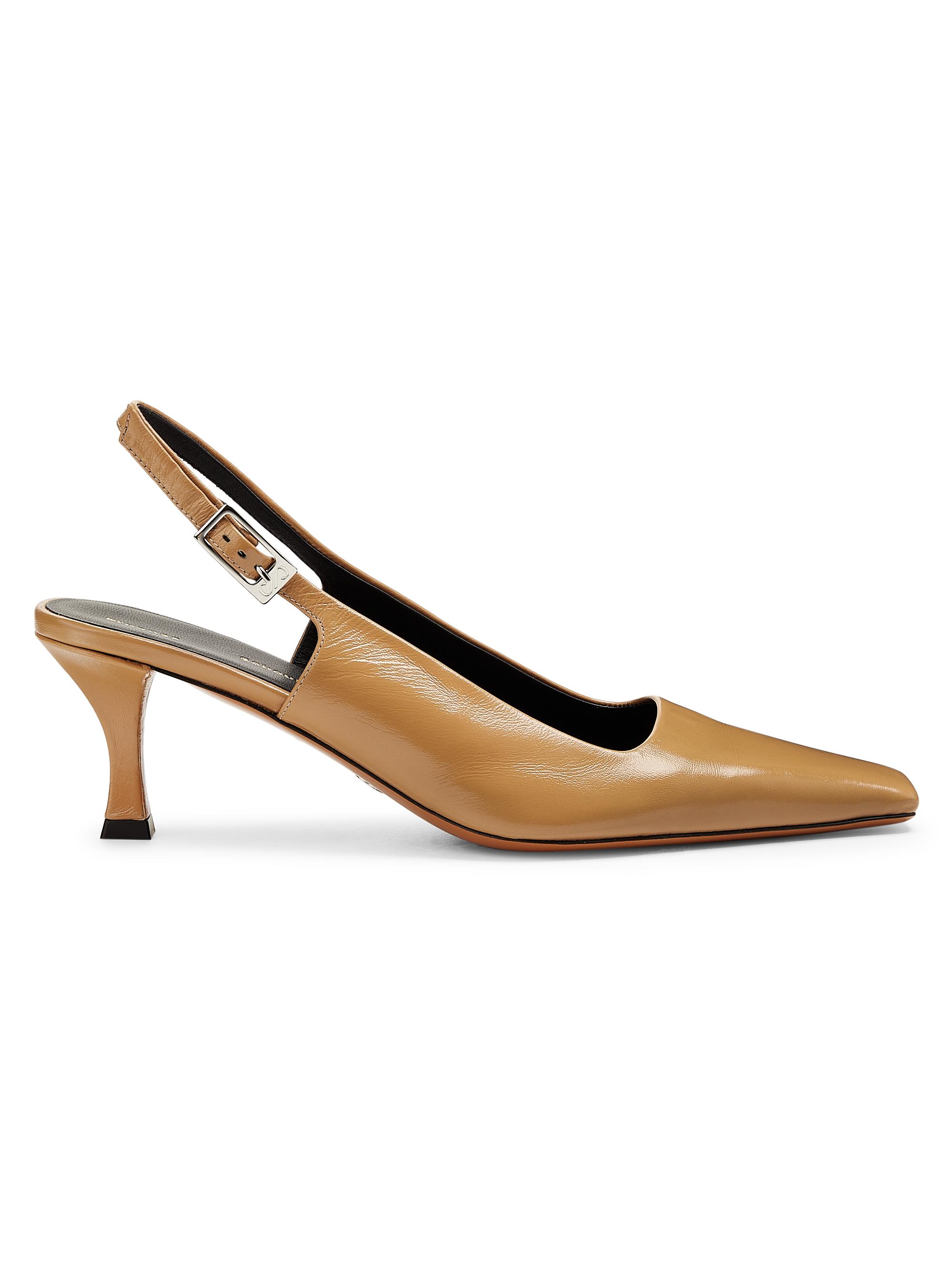 Proenza Schouler Women's Trap 65MM Slingback Pumps - Dark Beige