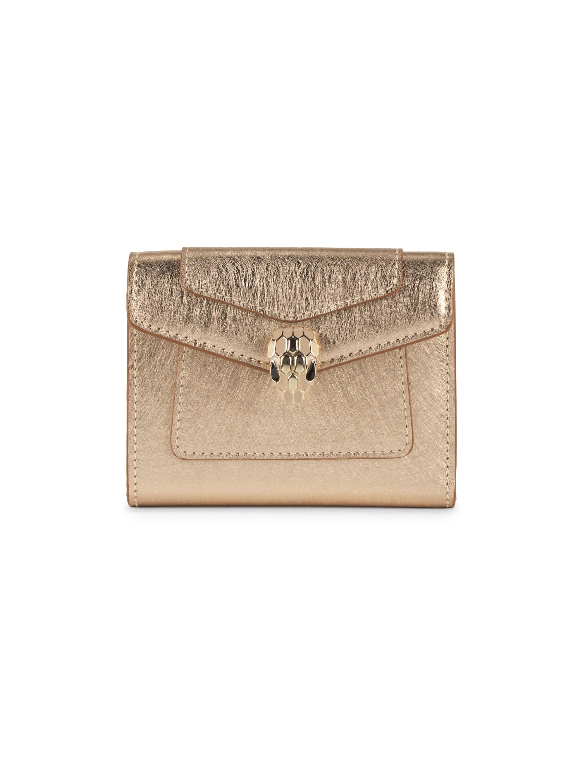 Bottega Veneta Portacard Metallic Leather Card Case | Saks Fifth