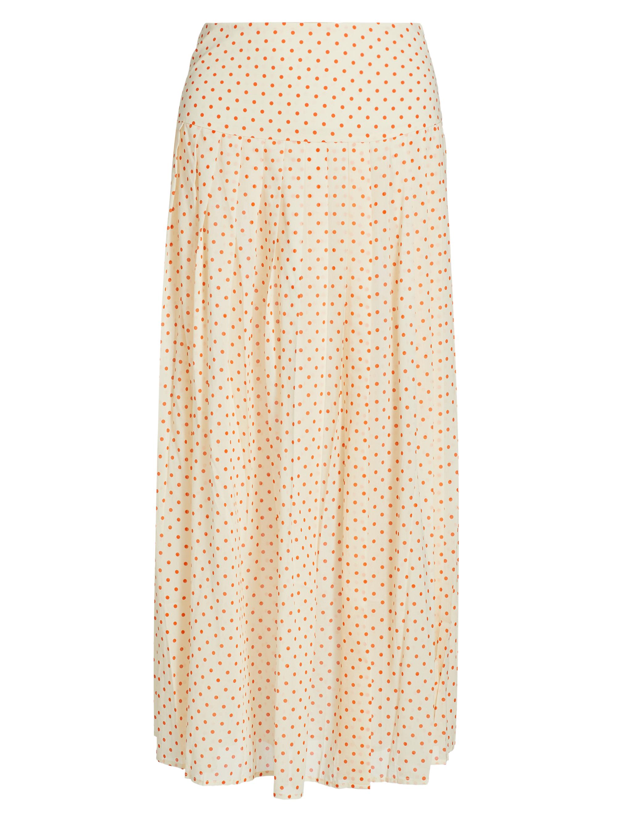 Ronny Kobo Women's Kensington Silk Polka Dot Maxi Skirt - Sherbert Multi