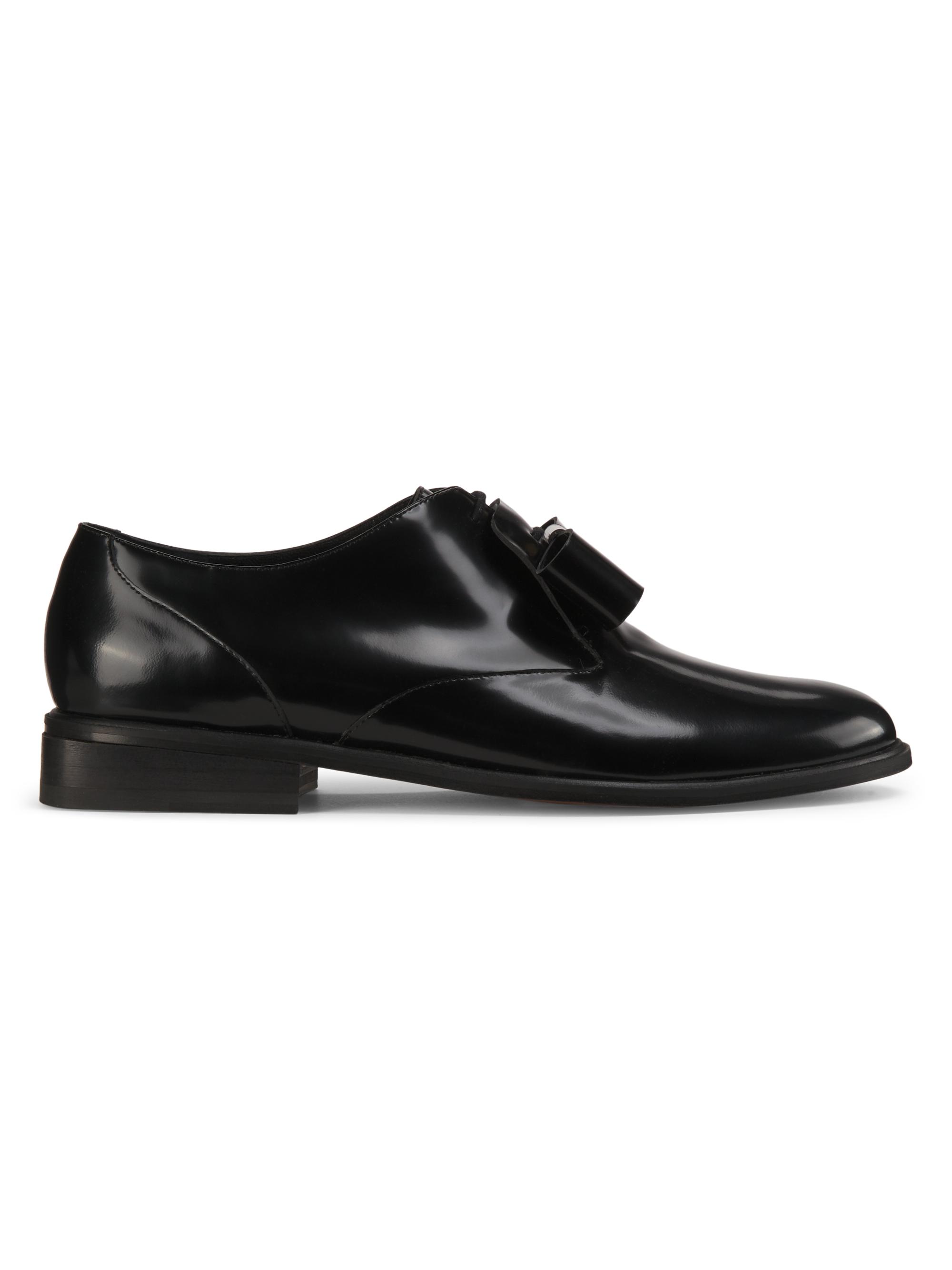 Clergerie Women's Jing Leather Derbys - Black Gloss