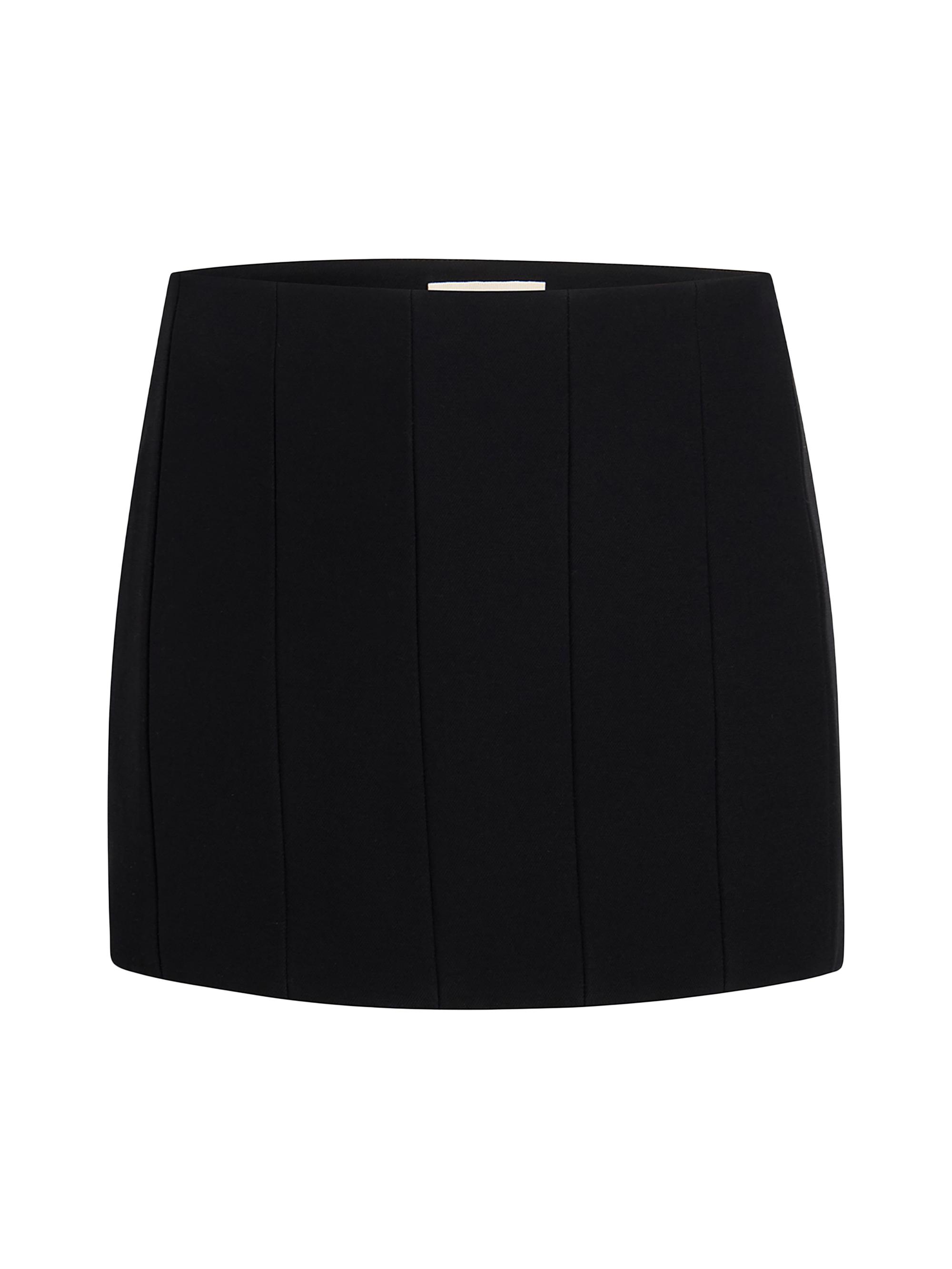 Khaite Women's Meelar Paneled Miniskirt - Black