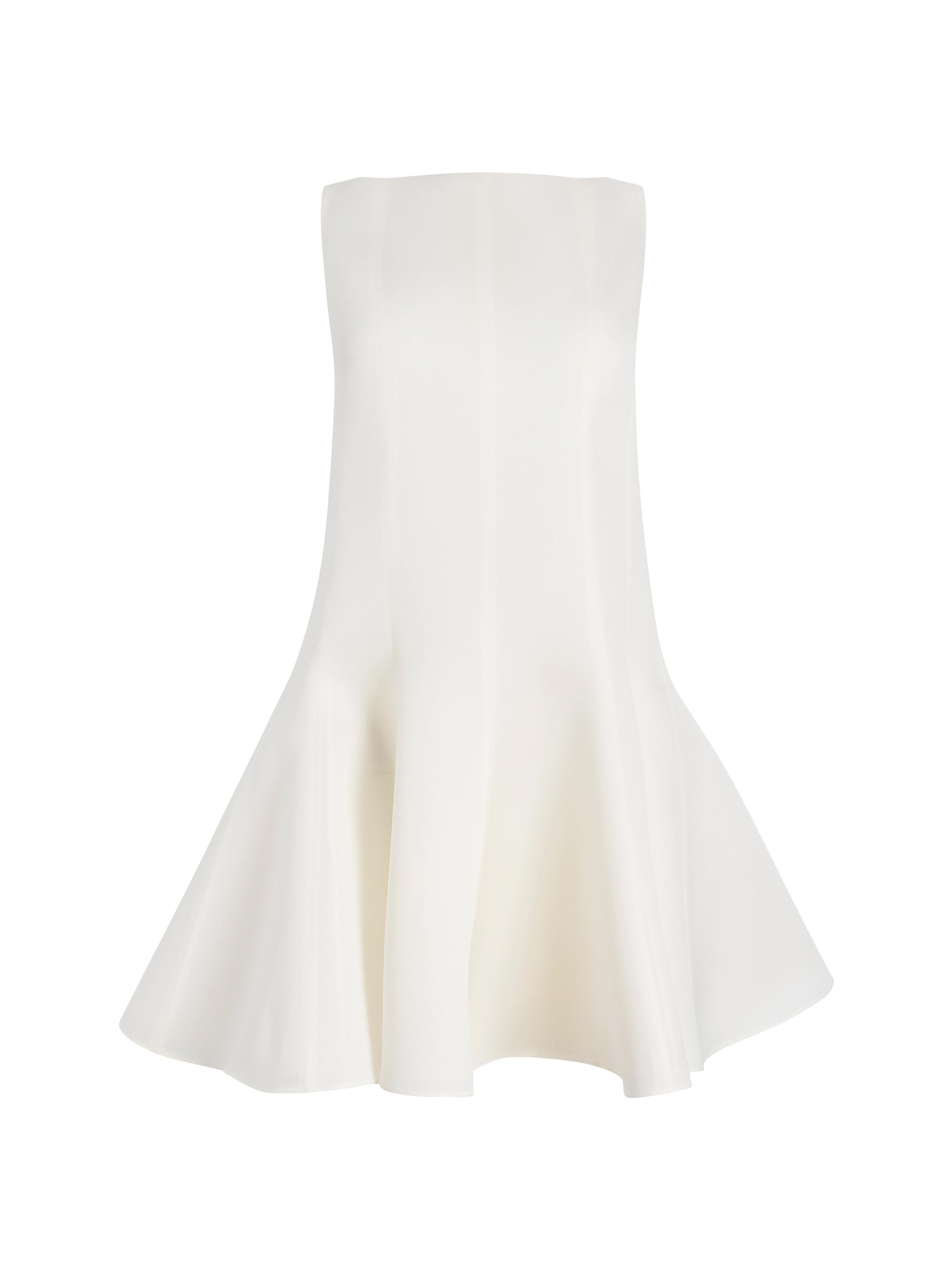 Khaite Women's Mags Silk Minidress - Chalk