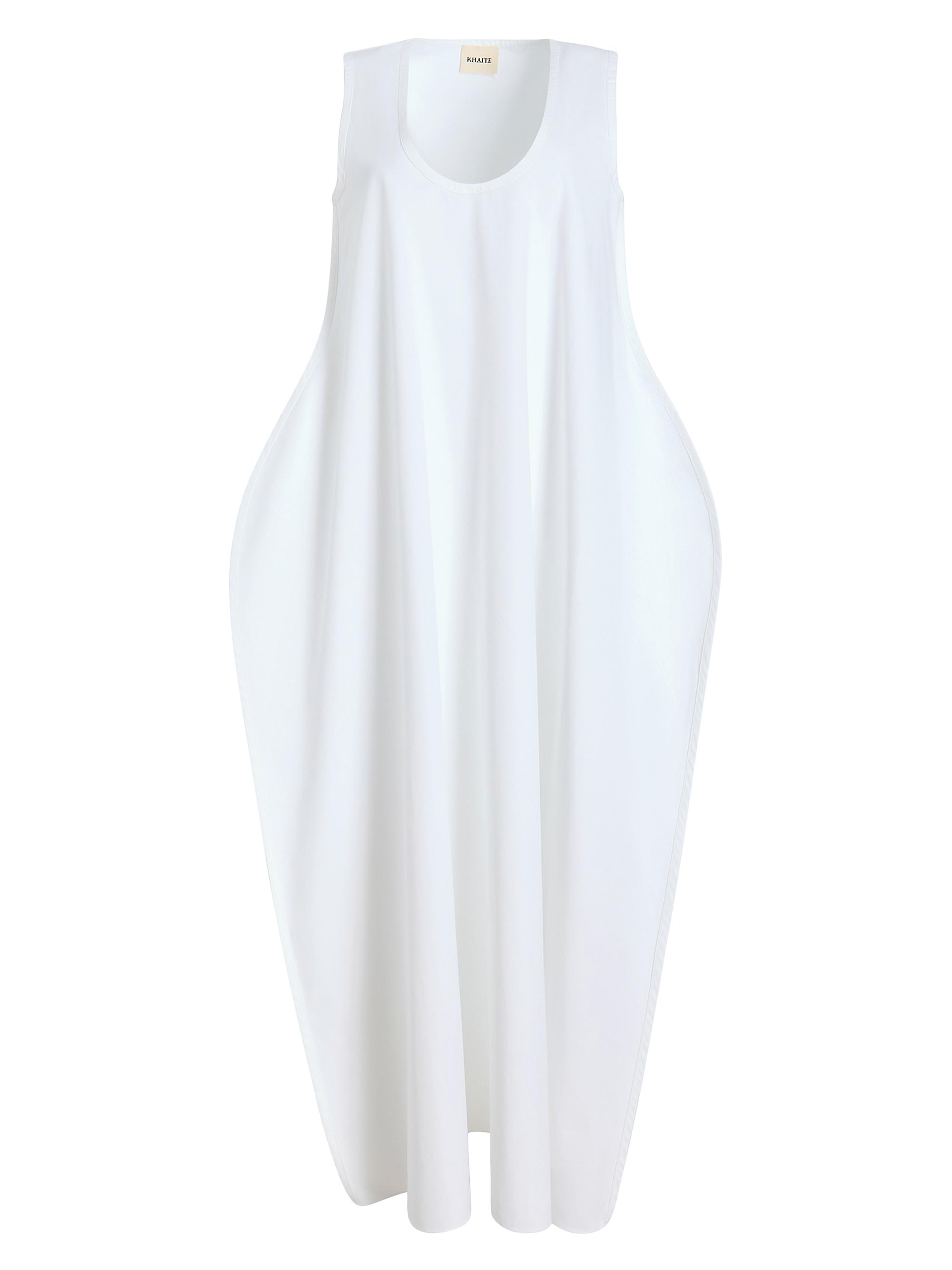 Khaite Women's Coli Cotton Swing Dress - White