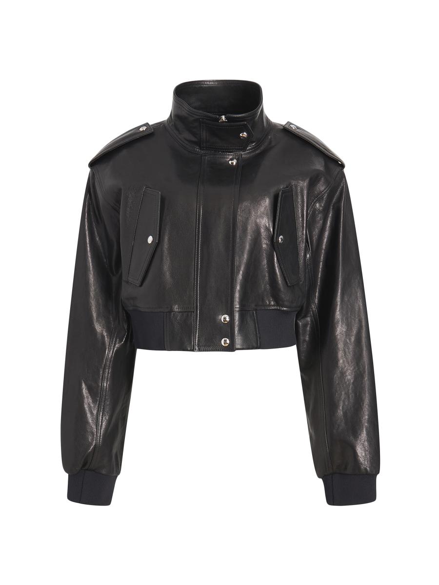 関税・送料込 KHAITE Kember Jacket レザー ジャケット Khaite Kember Leather Jacket | Saks Fifth Avenue