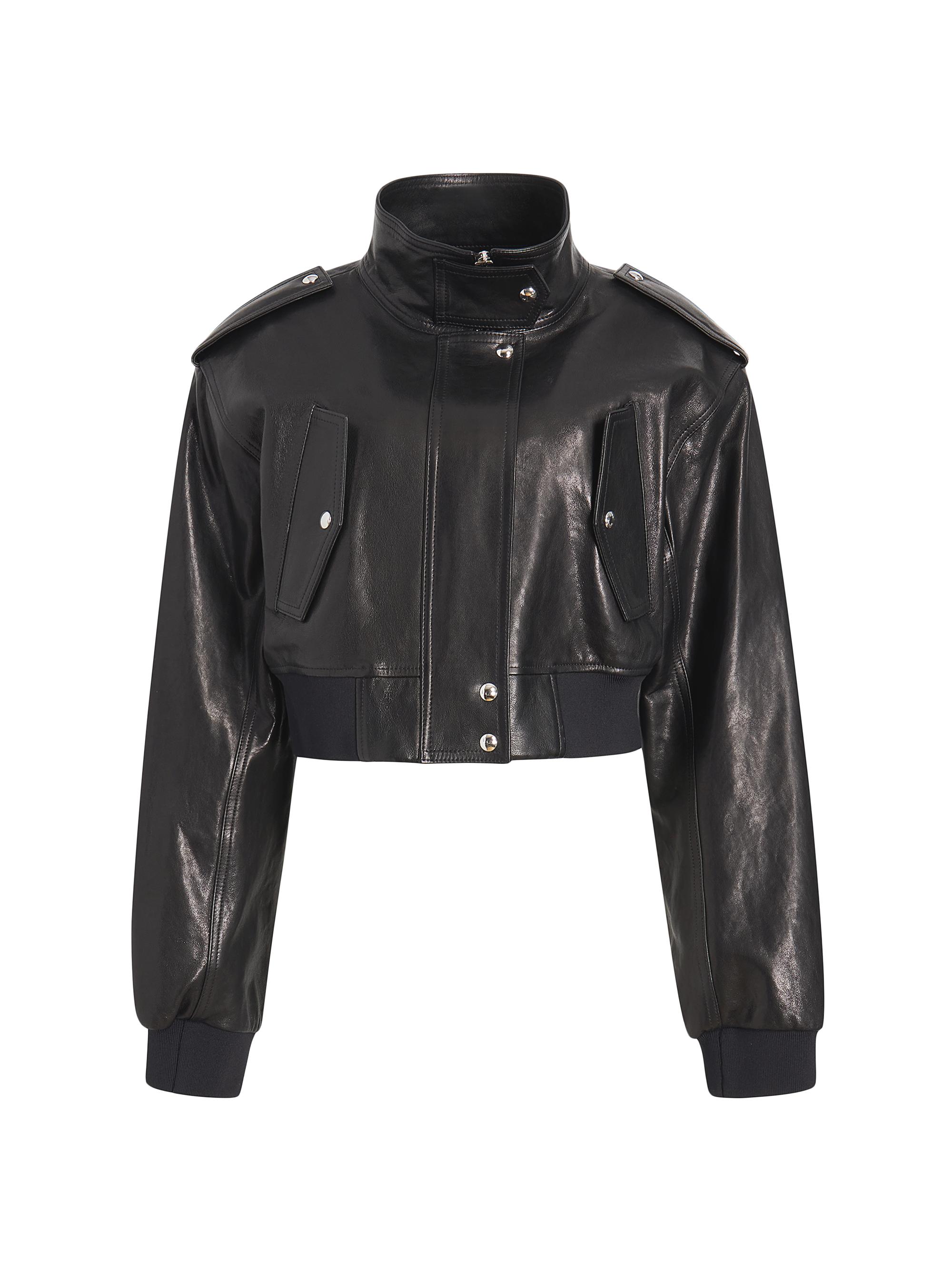 Khaite Women's Kember Leather Jacket - Black